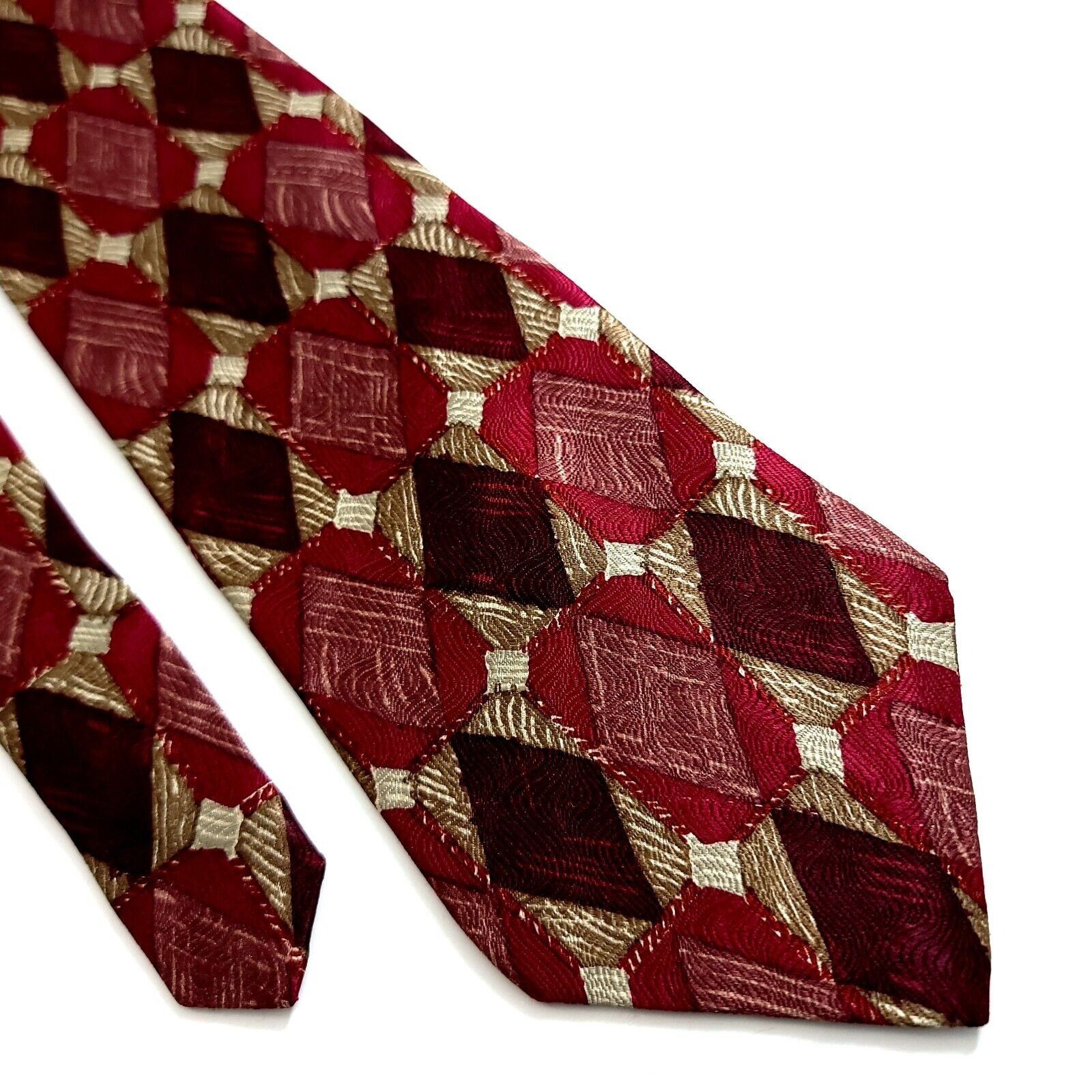 Alexander Julian Alexander Julian Colours Red Geometric Woven Abstract Short Size ONE SIZE - 1 Thumbnail