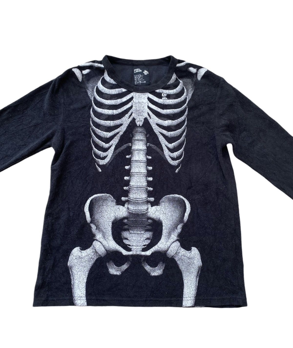 Japanese Brand PPFM Skeleton Fleece L.Sleeve Rare Design Size US L / EU 52-54 / 3 - 3 Thumbnail