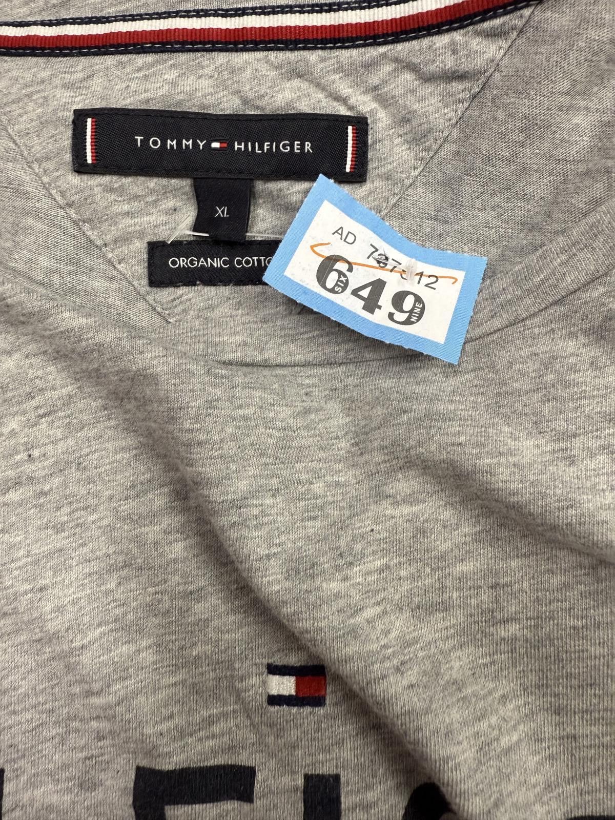 Tommy Hilfiger Tommy Hilfiger Grey Organic Cotton T-Shirt XL Size US XL / EU 56 / 4 - 2 Thumbnail