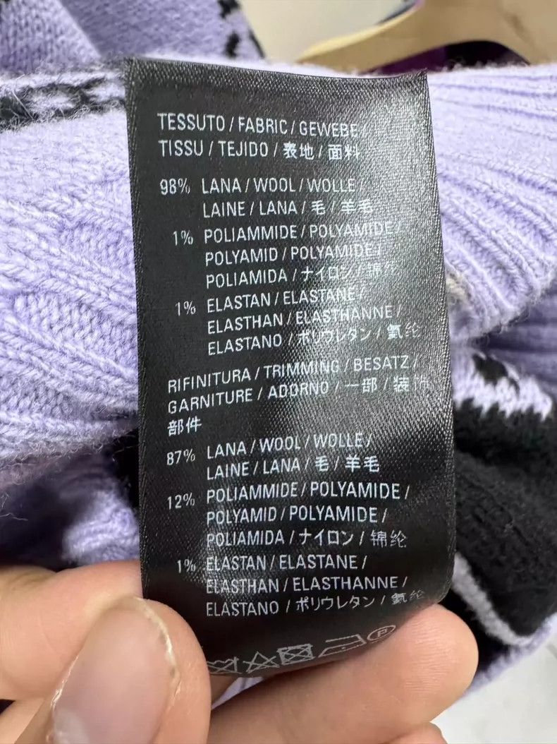 Balenciaga Balenciaga Taro purple bullet screen full letter knitted s Size L / US 10 / IT 46 - 9 Thumbnail