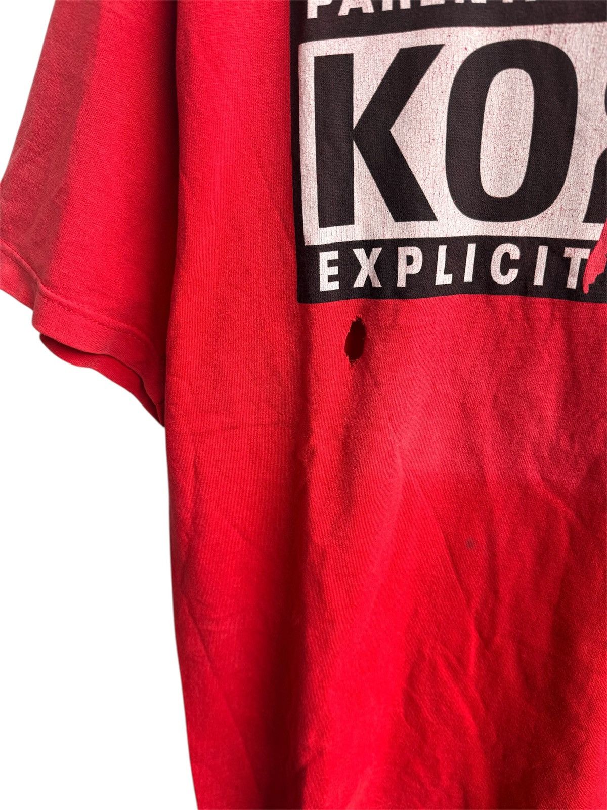 Band Tees × Vintage Vintage Distressed Korn Parental Advisory band tee Size US L / EU 52-54 / 3 - 6 Thumbnail