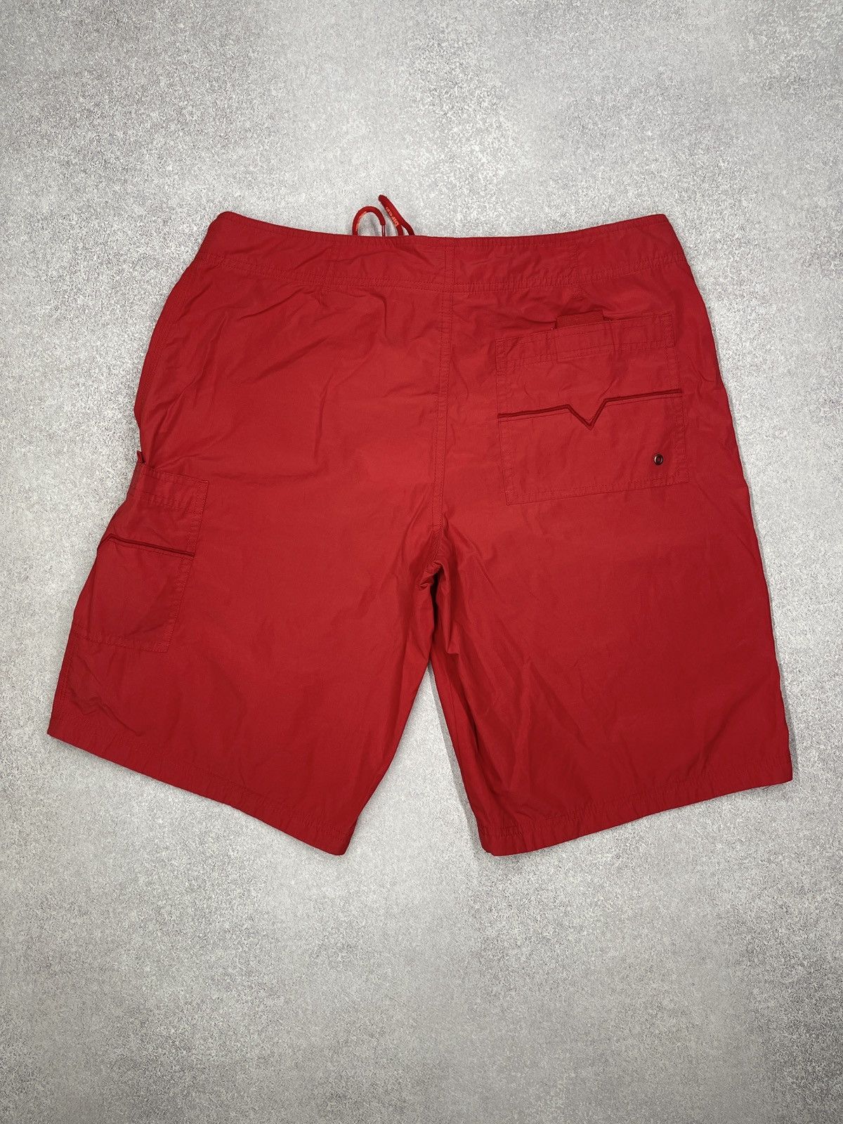 Diesel Mens Diesel Swimwear Shorts Red Big Logo Size L Size US 34 / EU 50 - 7 Thumbnail