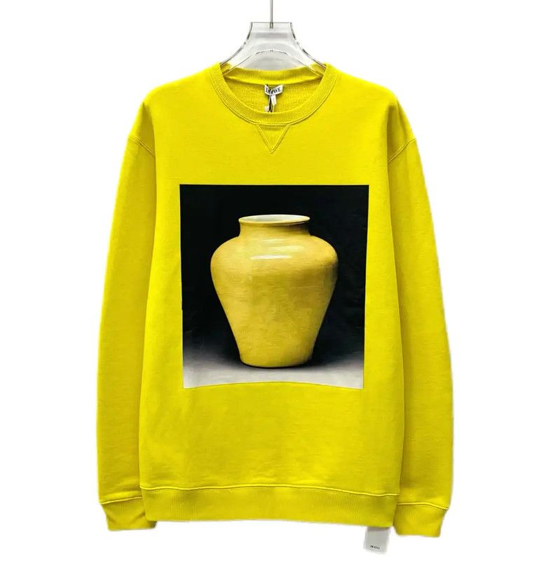 Loewe Loewe Yellow Cotton Women's Sweatshirt 0089 Size XS / US 0-2 / IT 36-38 - 1 Thumbnail