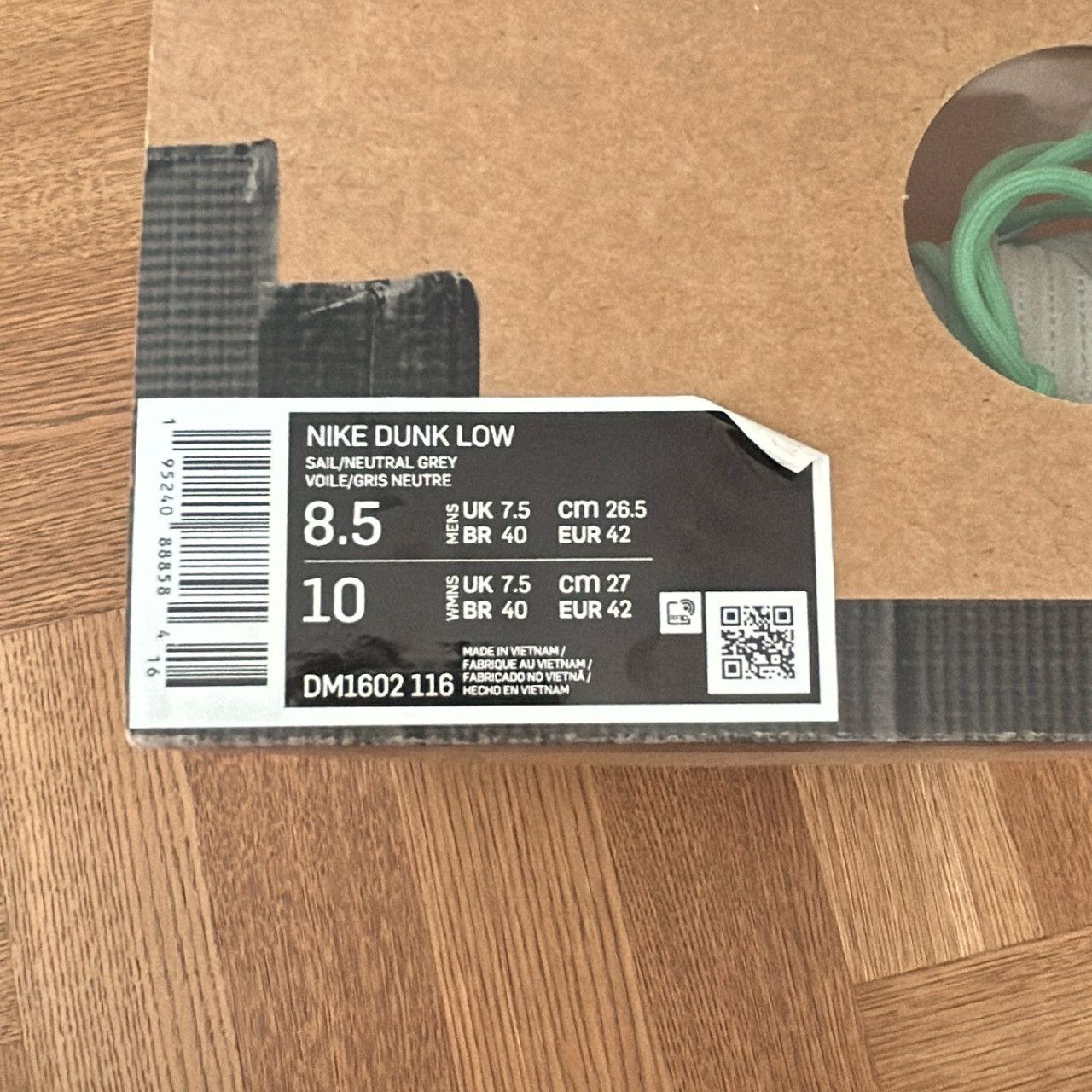 Nike × Off-White Dunk Low Off-White Lot 26 Size US 8.5 / EU 41-42 - 7 Thumbnail