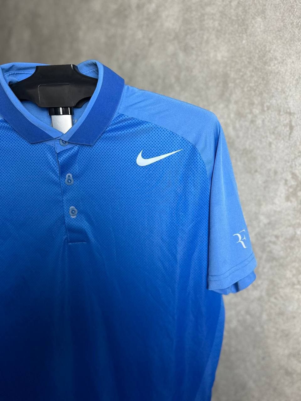 Vintage Nike Roger Federer RF 2013 US Open NYC Polo Tenis Shirt Size US M / EU 48-50 / 2 - 7 Thumbnail