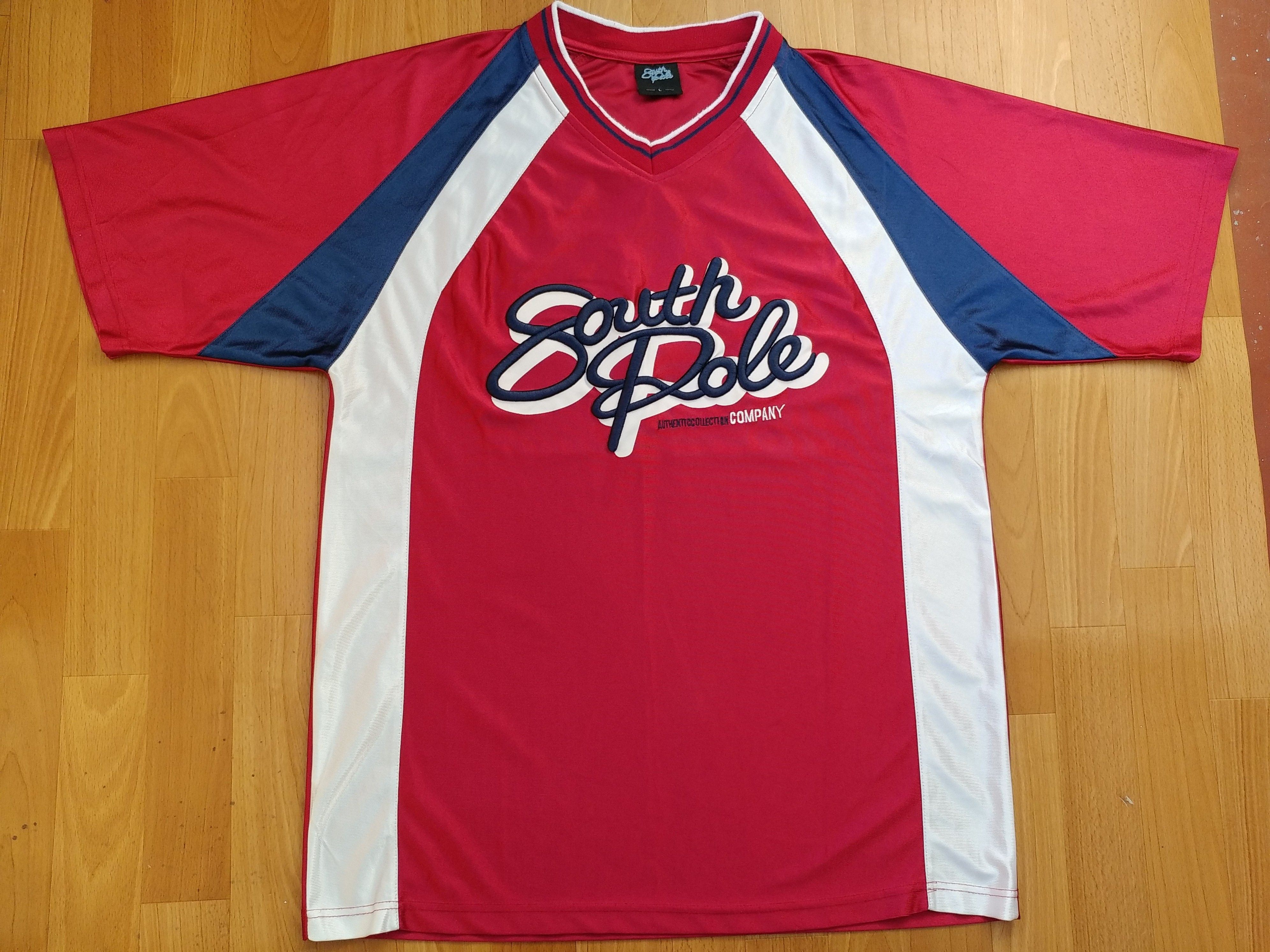 Southpole SOUTHPOLE jersey, red, vintage South Pole t-shirt, 90s L Size US L / EU 52-54 / 3 - 1 Thumbnail