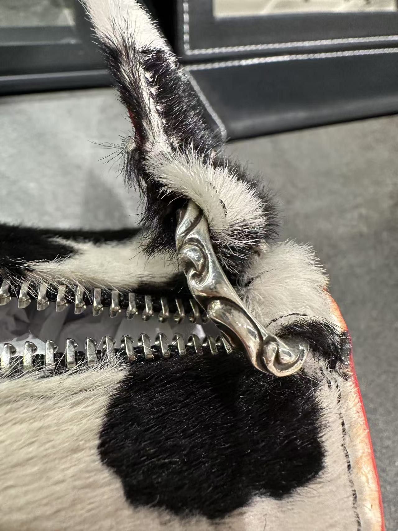 Chrome Hearts Chrome Hearts Pony Hair Cow Stripe Grinds Mini Handbag Size ONE SIZE - 6 Thumbnail
