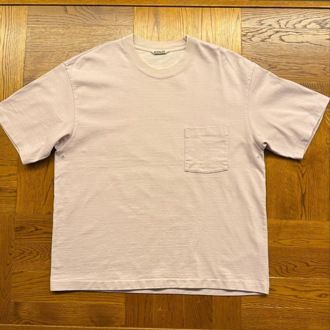 Auralee Auralee Heavyweight Pocket T-Shirt (Off White) | Grailed