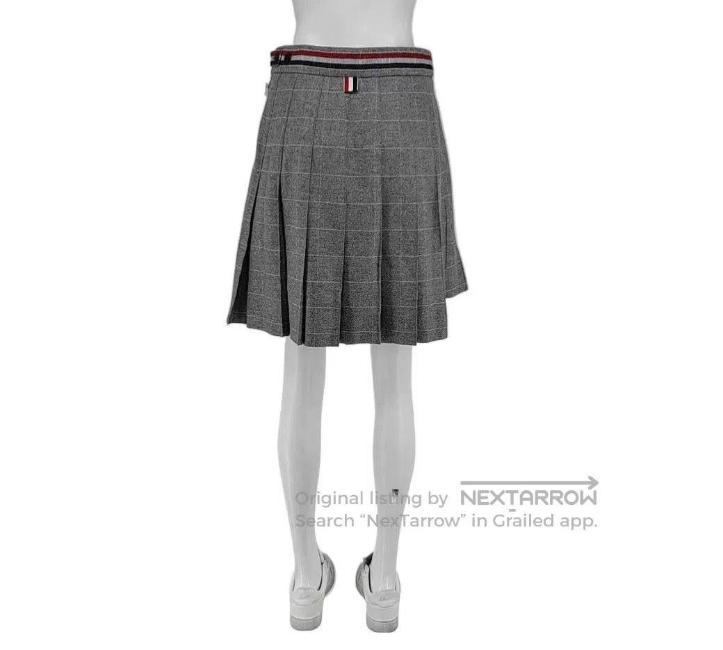 Thom Browne Thom Browne Gray Plaid Pleated Skirt Size 40. Size 39" - 2 Thumbnail
