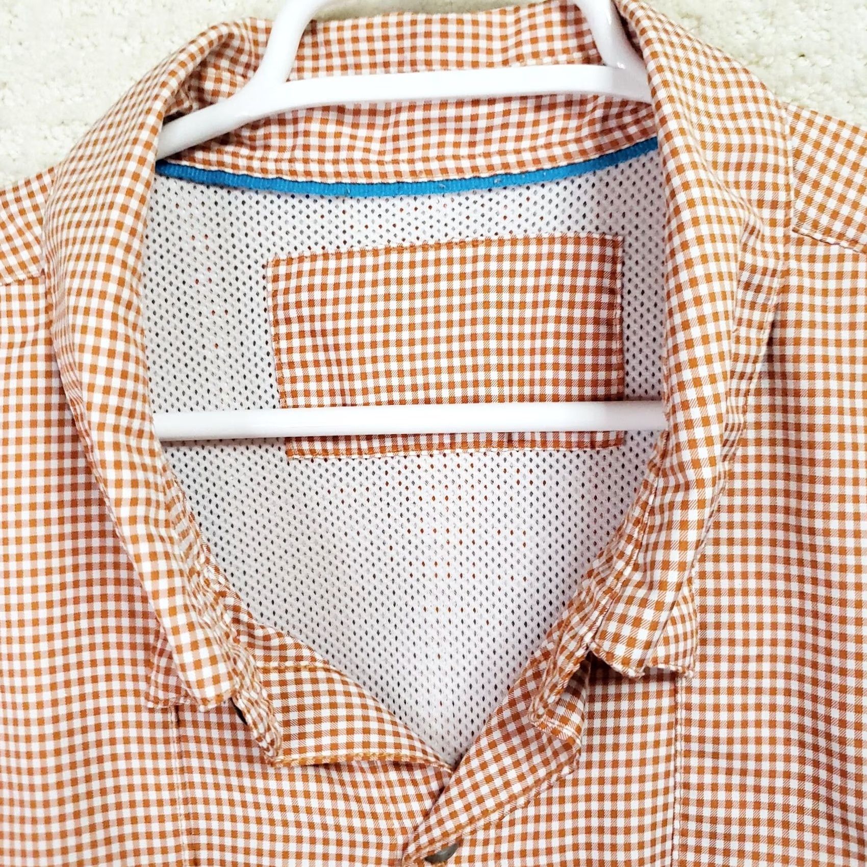 Vintage Magellan Outdoors Shirt Men’s 2XL Orange Plaid Fish Gear Angler Fit Mag Wick SS Size US XXL / EU 58 / 5 - 7 Thumbnail