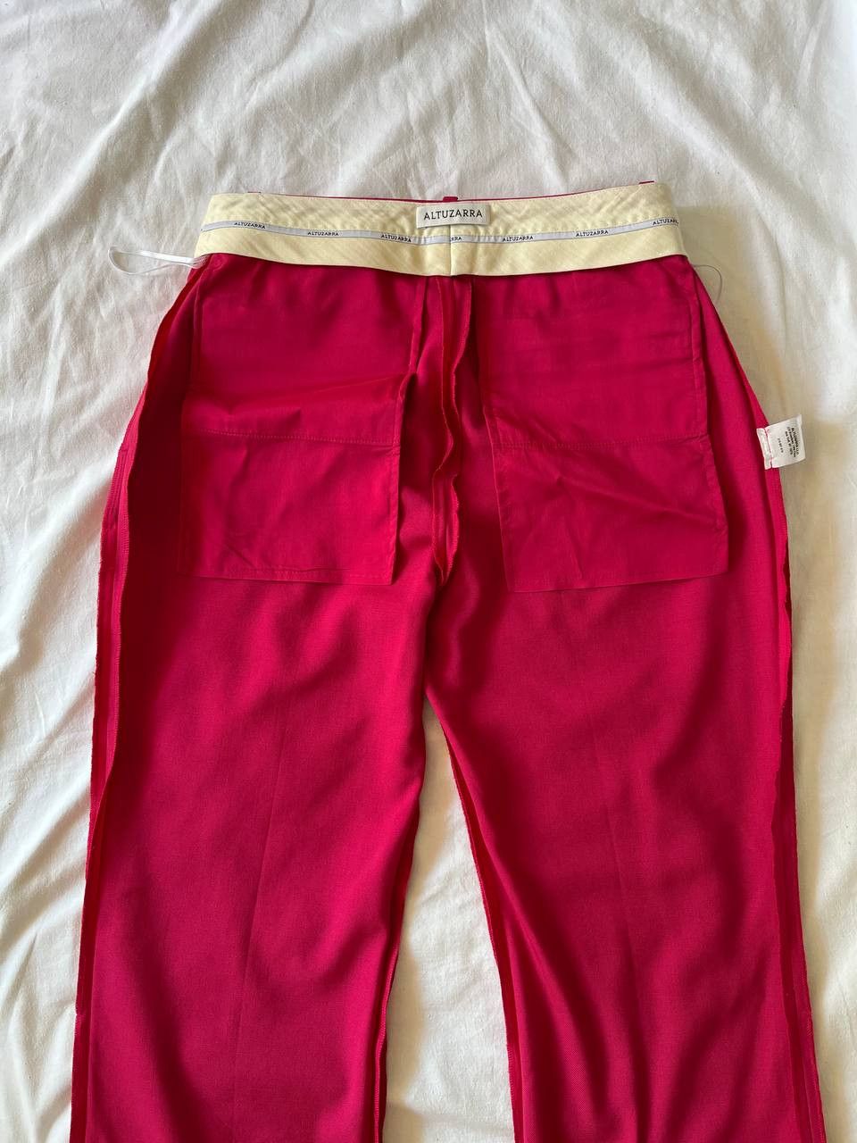 Altuzarra Altuzarra raspberry pink virgin wool dress pants W30/L26 Size 30" / US 8 / IT 44 - 7 Thumbnail