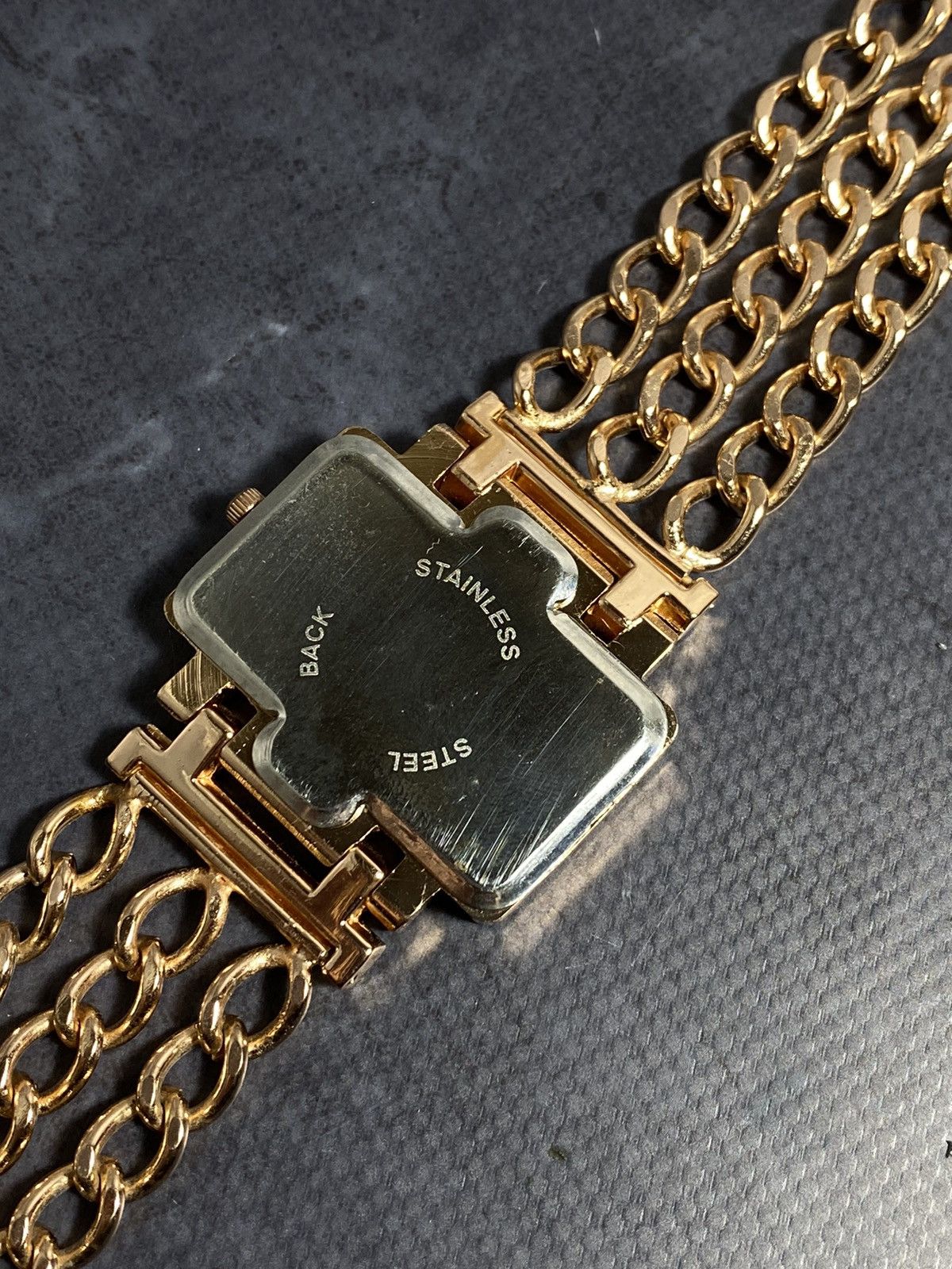 Jewelry Vintage M&C Gold Plated Watch with Crystal Details✨ Size ONE SIZE - 10 Thumbnail