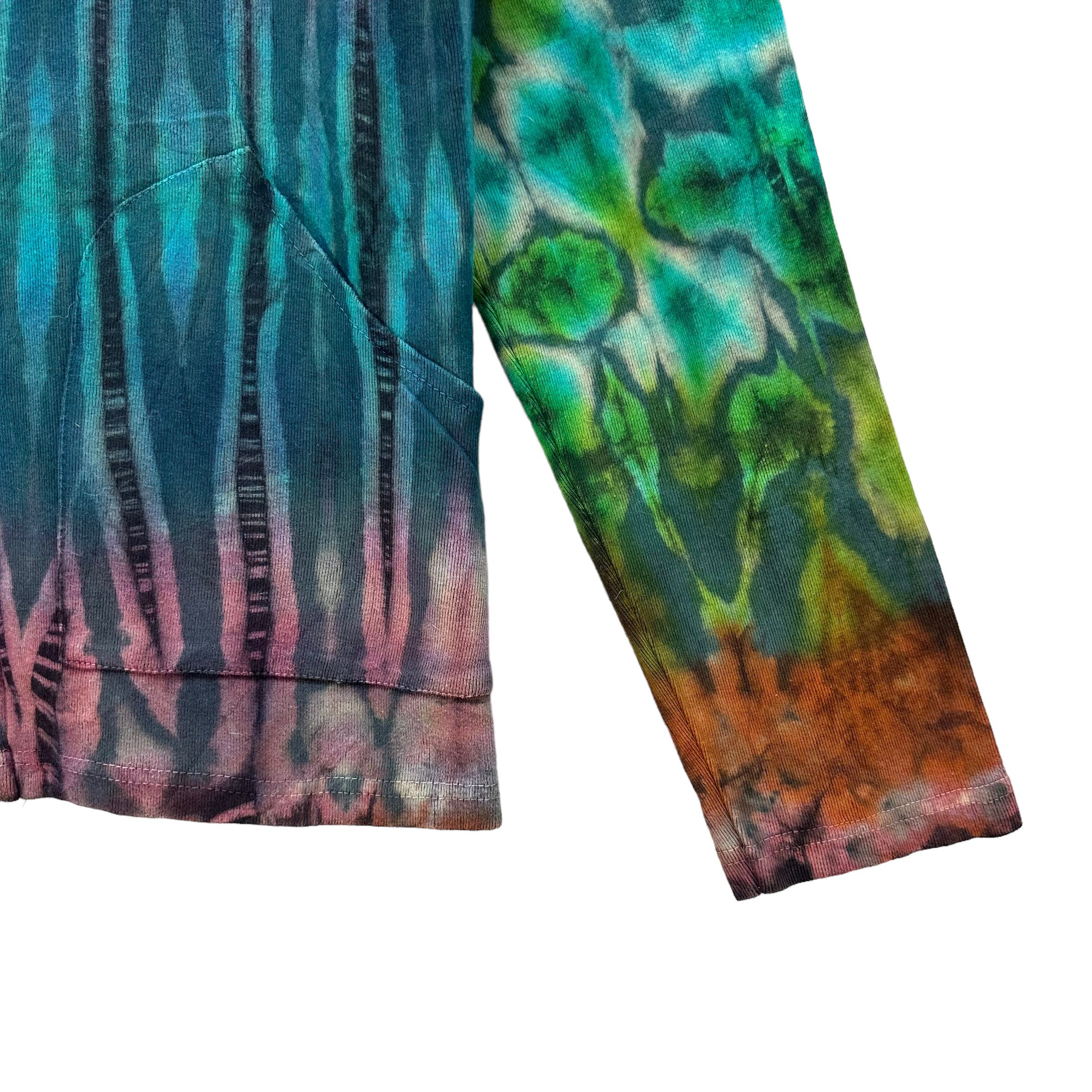 Vintage ATARA TIE DYE ZIPPER HOODIES #8443-009 Size S / US 4 / IT 40 - 5 Thumbnail