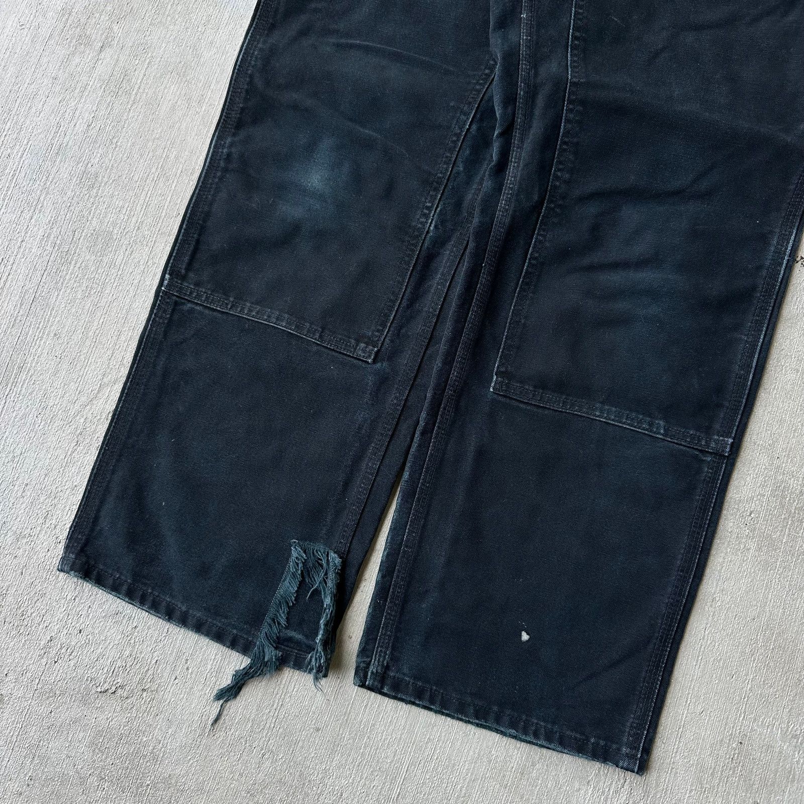 Carhartt × Vintage Carhartt black double knee work wear carpenter pants Size US 33 - 3 Thumbnail