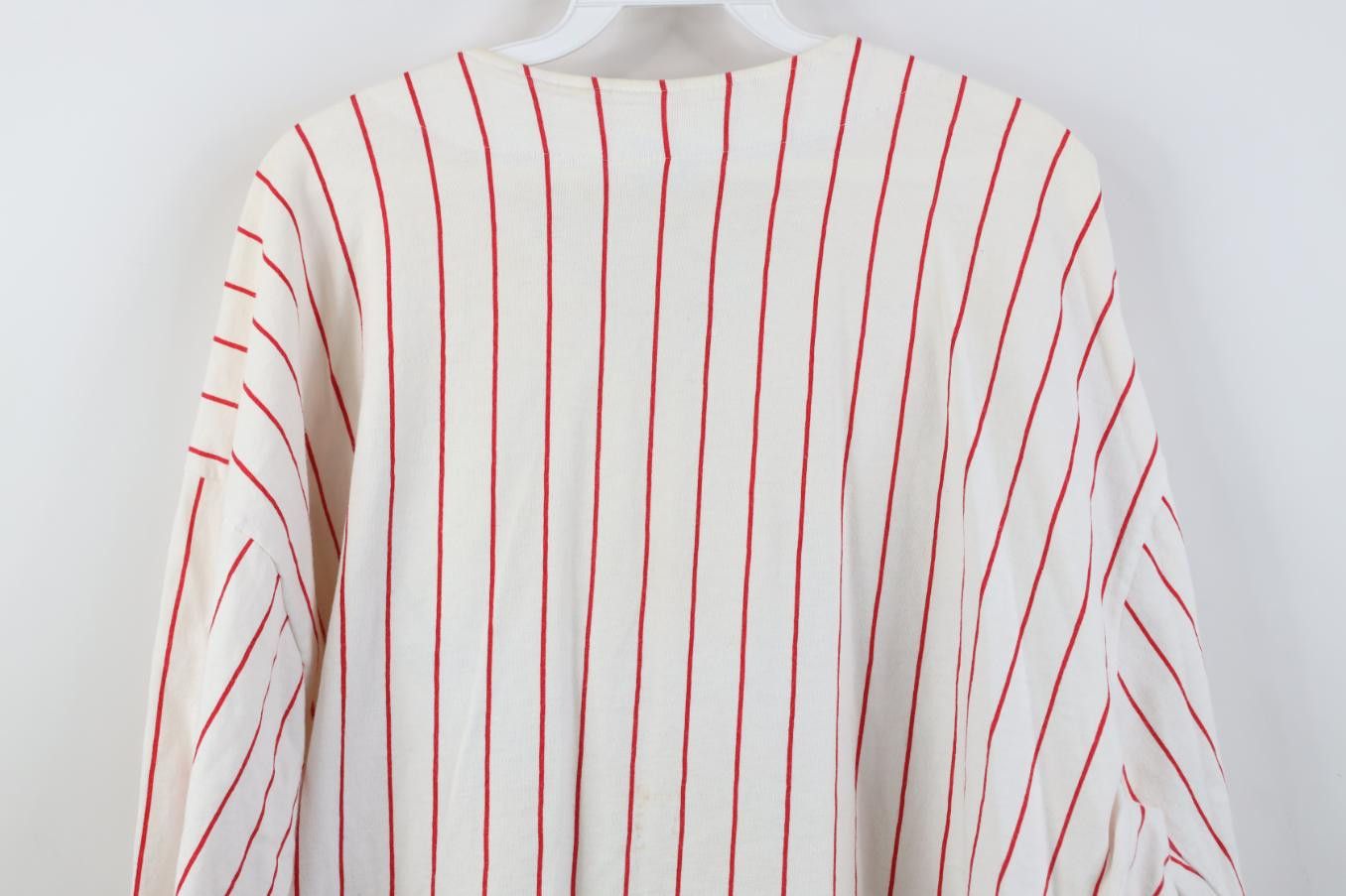 Vintage Vintage 90s Sunflower Pinstriped Baseball Jersey Shirt USA Size XXL / US 16-18 / IT 52-54 - 15 Thumbnail