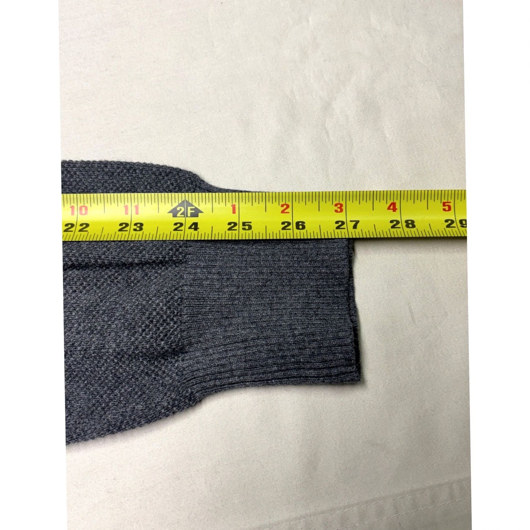 Brooks Brothers Brooks Brothers Mens Grey Cotton Cashmere Quarter Zip Sweater Large Mock Neck Size US L / EU 52-54 / 3 - 6 Thumbnail