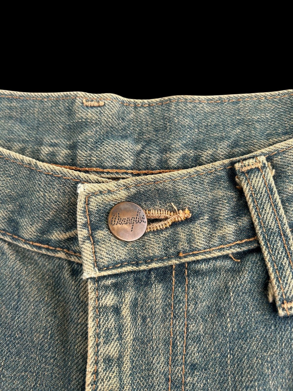 Kapital Vintage Wrangler Selvedge Rusty Mudwash Distressed Denim Size US 30 / EU 46 - 4 Thumbnail