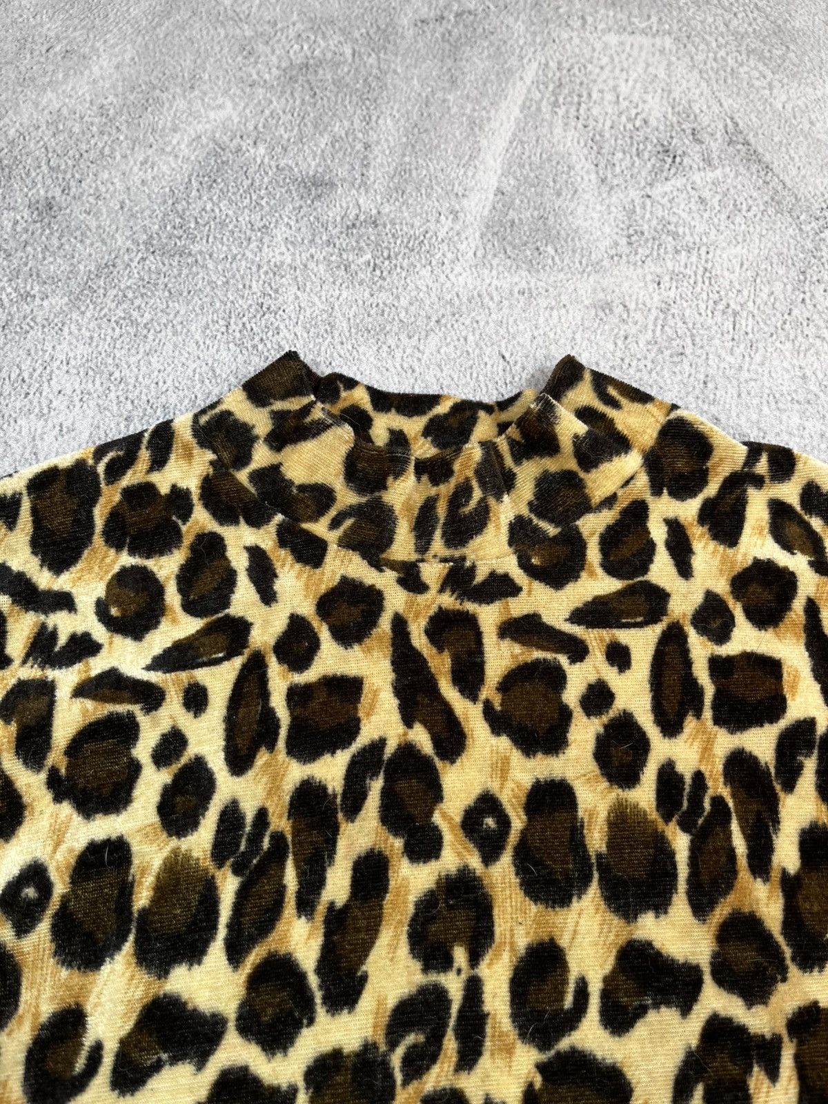 Other Vintage Y2K Japanese leopard longsleeve turtleneck 2000s Size L / US 10 / IT 46 - 4 Thumbnail