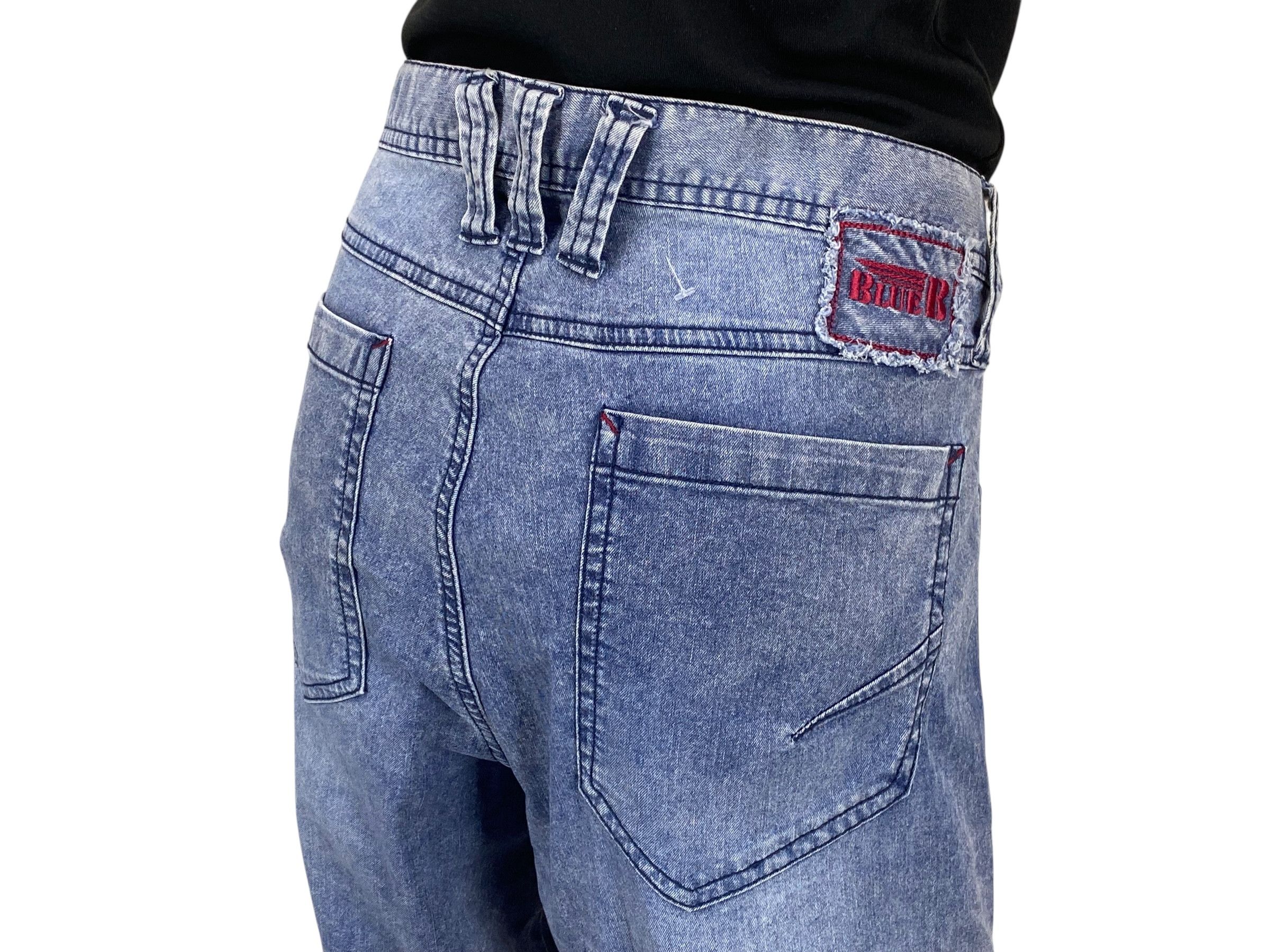 Japanese Brand Blue B Jeans Cargo Jeans Size US 34 / EU 50 - 7 Thumbnail