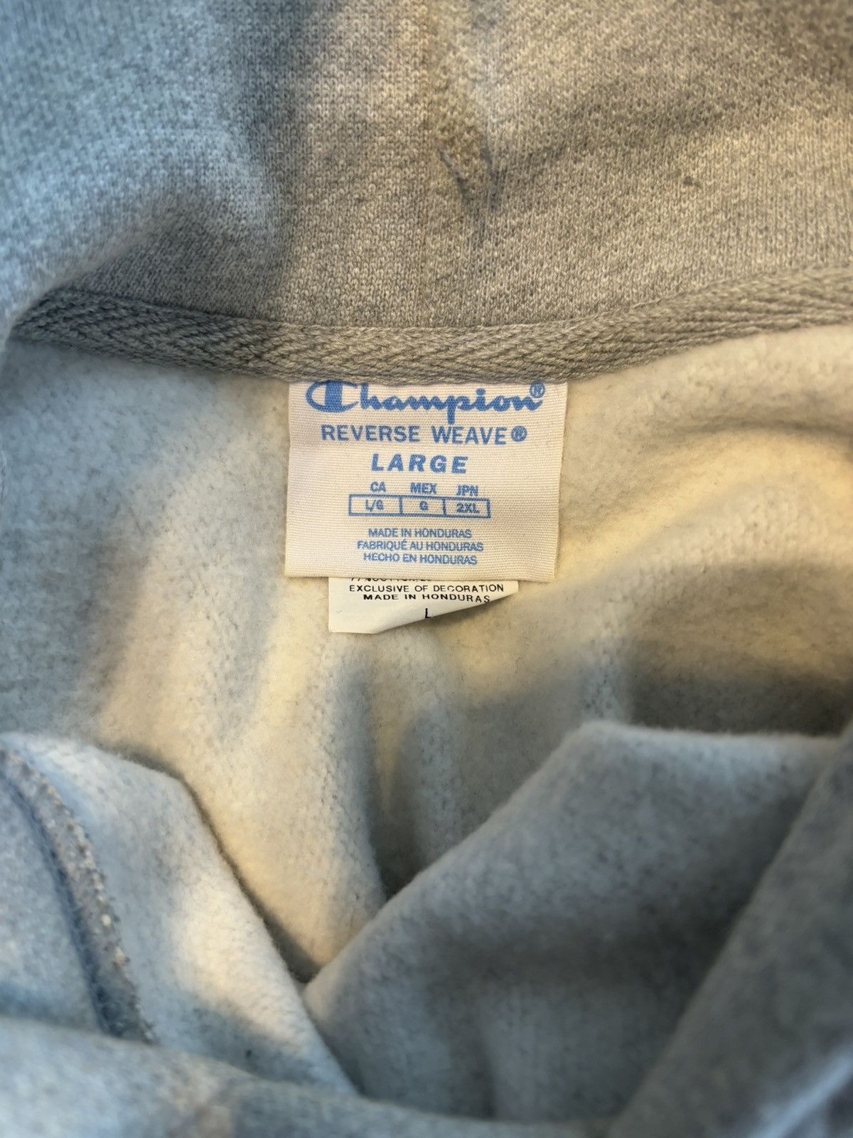 Champion Champion Logo Hoodie Reverse Weave Gray Size XL Size US L / EU 52-54 / 3 - 2 Thumbnail