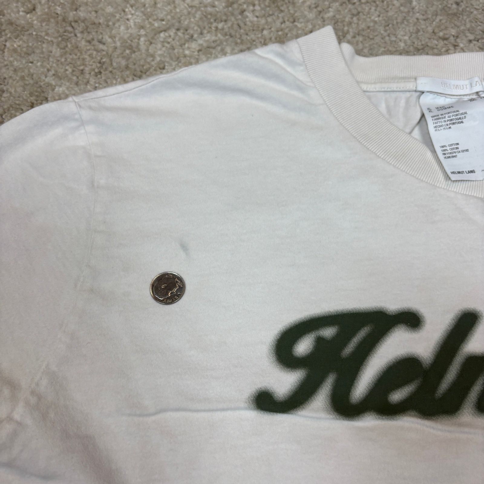Helmut Lang Helmut Lang x Saintwoods Taxi Short Sleeve Tee Shirt XL Size US XL / EU 56 / 4 - 7 Thumbnail