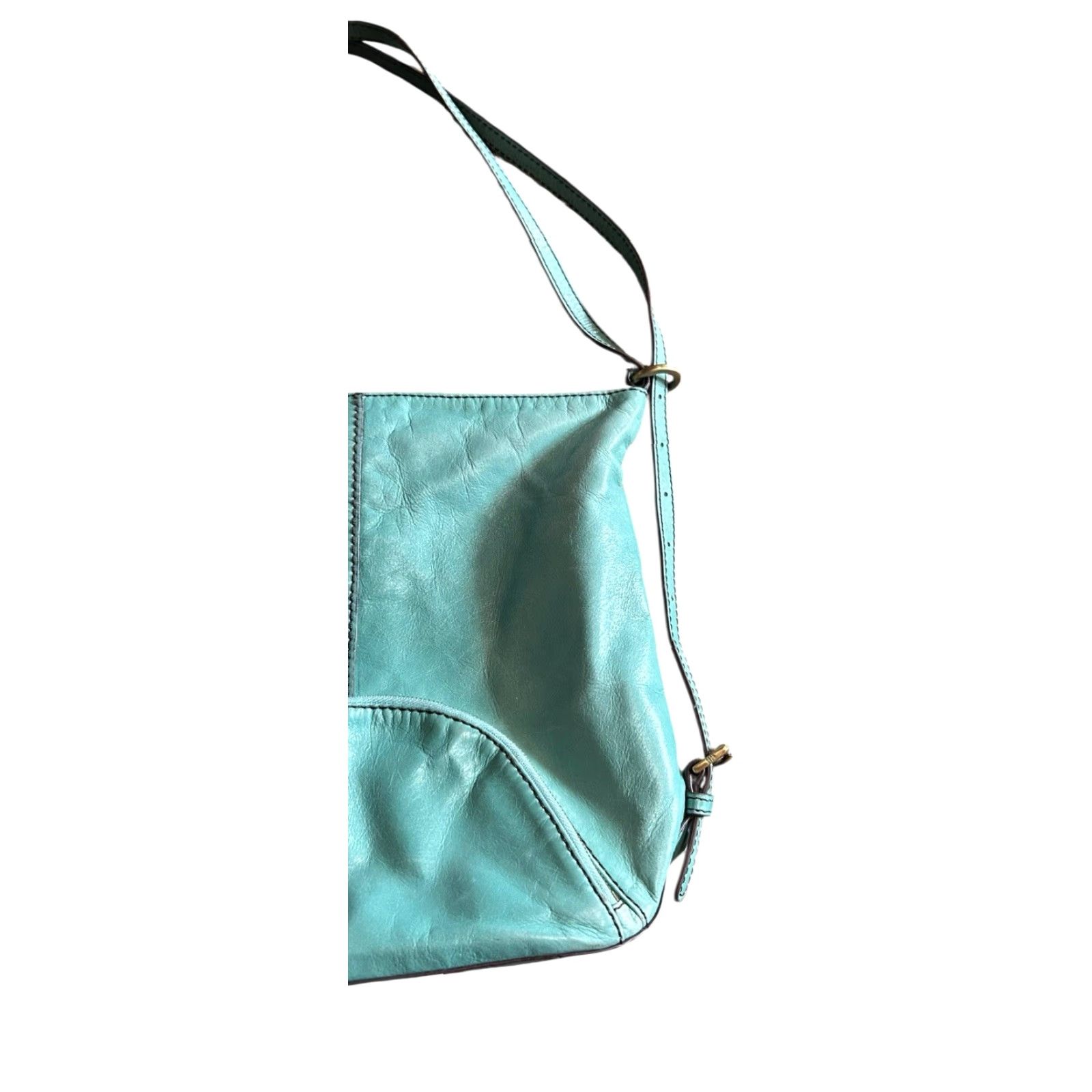 Vintage VINTAGE Hobo Merrin Handbag Sea Foam Green Women's Purse Shoulder Hand Bag W/ Dust Bag Size ONE SIZE - 4 Thumbnail