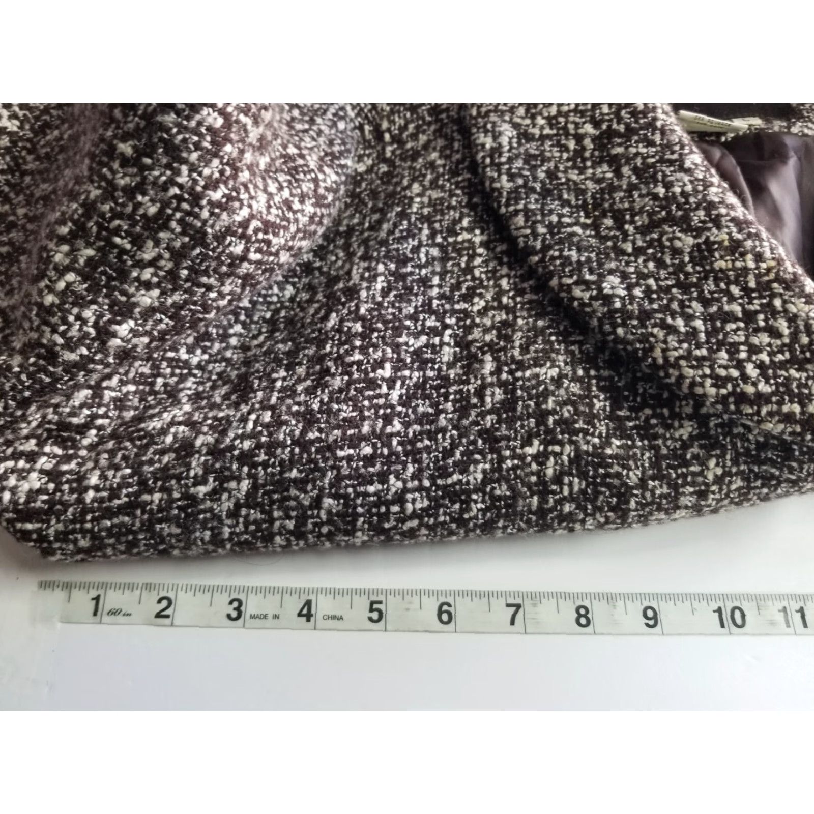 Vintage Live a Little L Blazer Jacket Women Fringe Cropped Brown Wool Blend Short Sleeve Button Collared Casual Travel Size L Brown Vintage No Size L / US 10 / IT 46 - 3 Thumbnail