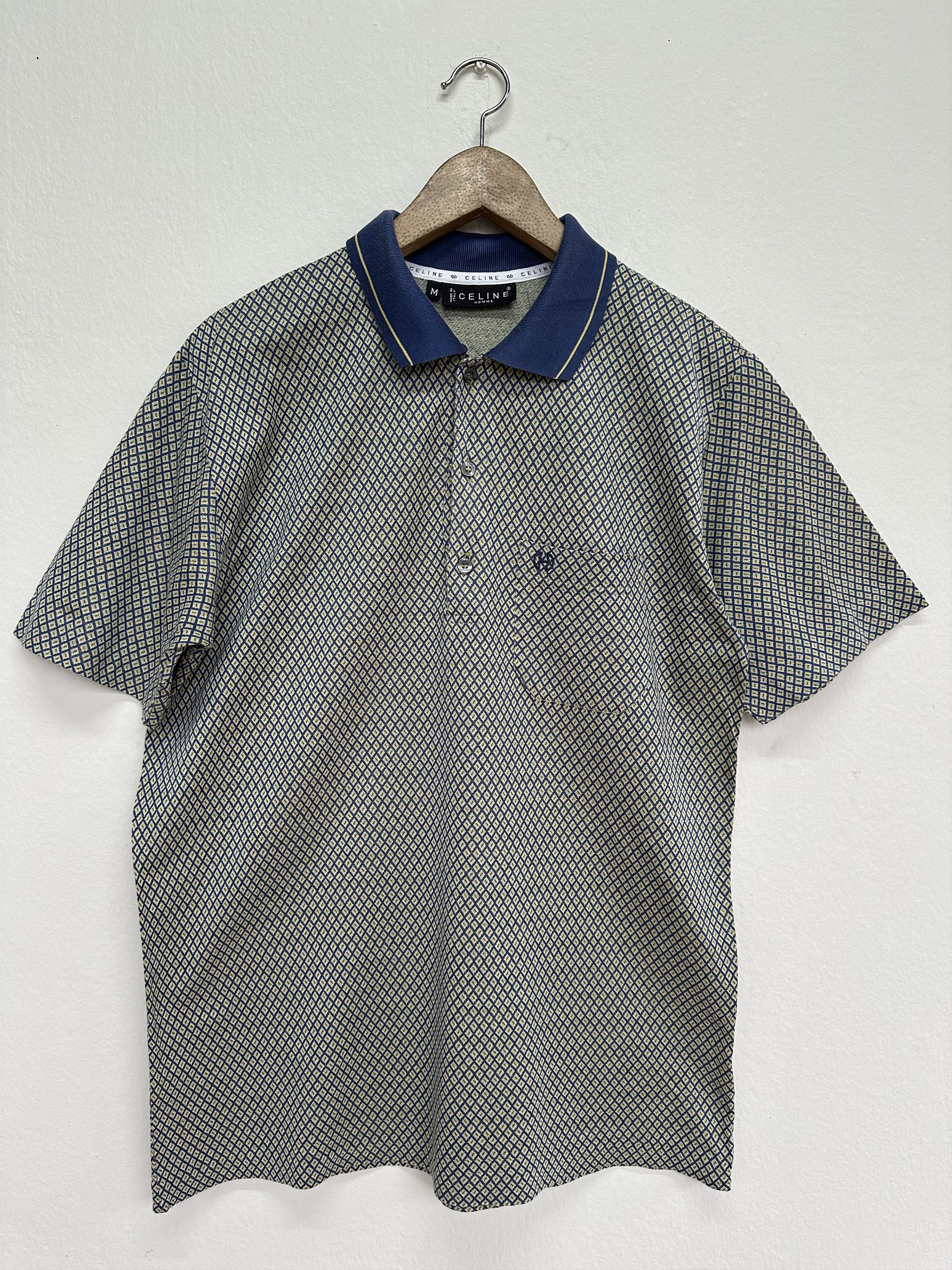 Celine Vintage Celine Homme Polo Shirt Size US M / EU 48-50 / 2 - 1 Thumbnail