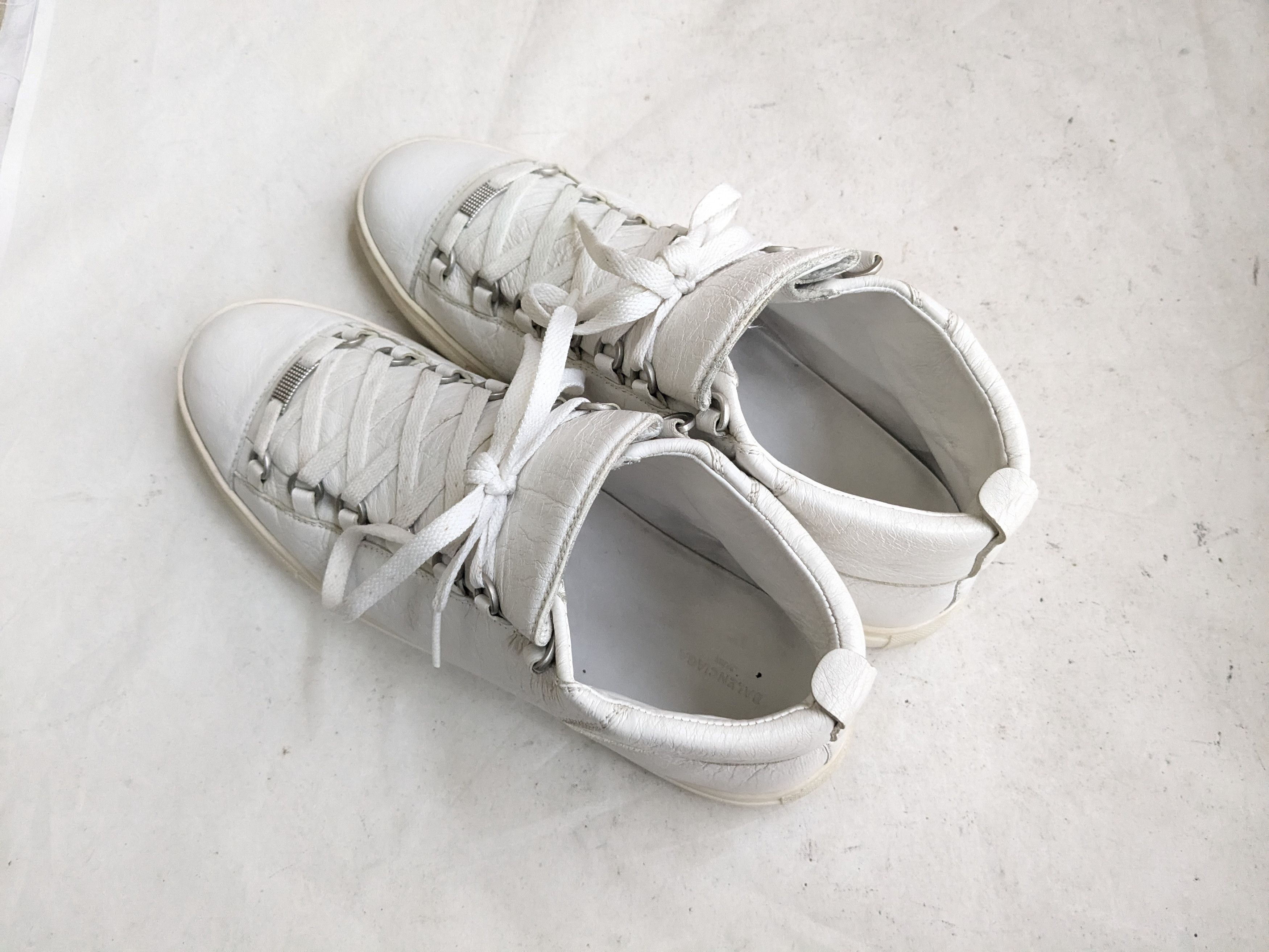 Balenciaga Balenciaga Arena White 13 Leather High Tops Size US 13 / EU 46 - 10 Thumbnail
