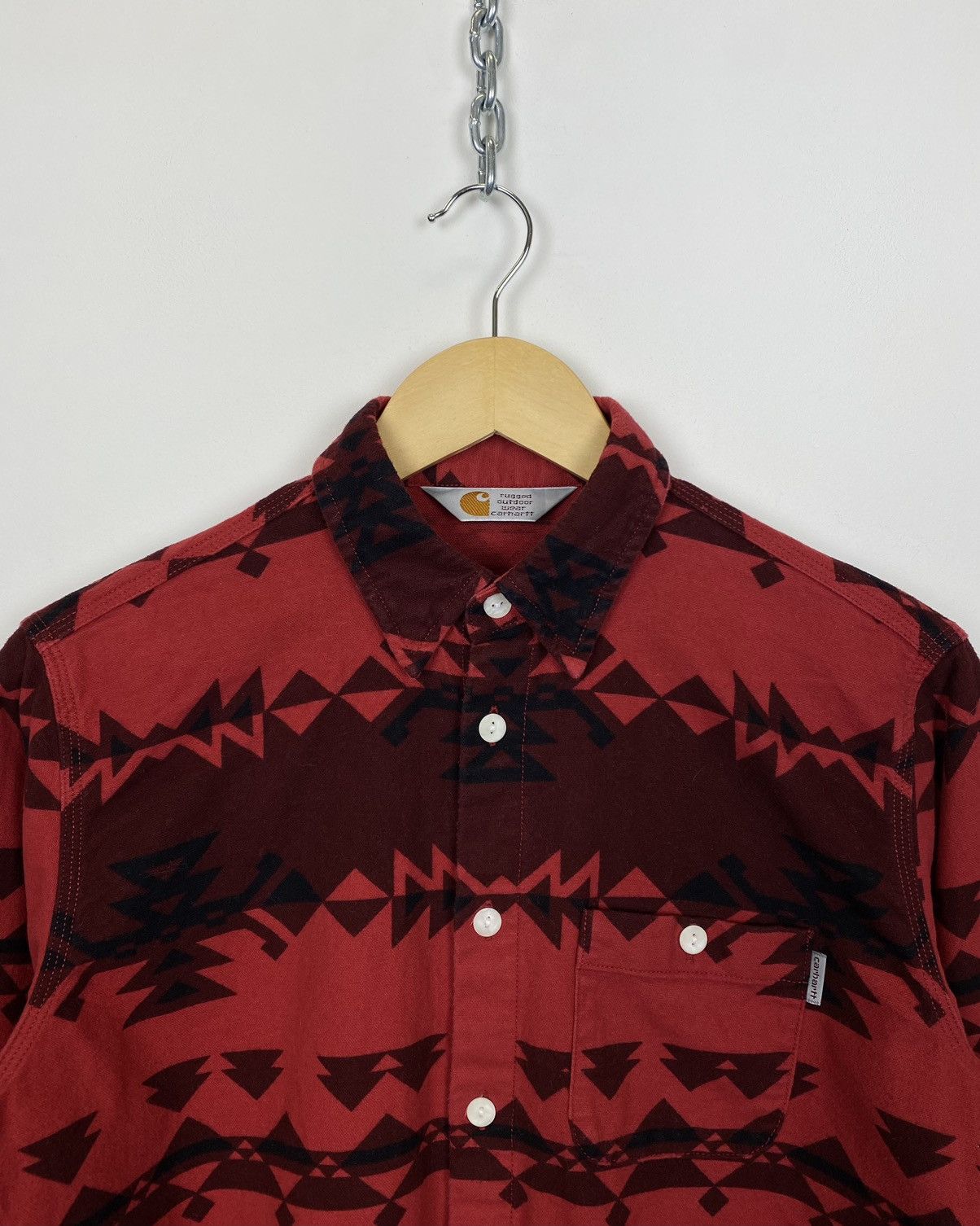 Carhartt Vintage Carhartt WIP Aztec Pattern Wilkins Shirt Buttons Up Size US S / EU 44-46 / 1 - 2 Thumbnail