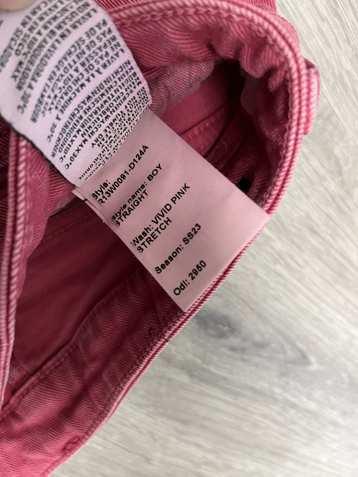 R13 R13 Boy Straight Vivid Pink. 24 Size 24" / US 00 / IT 34 - 7 Thumbnail