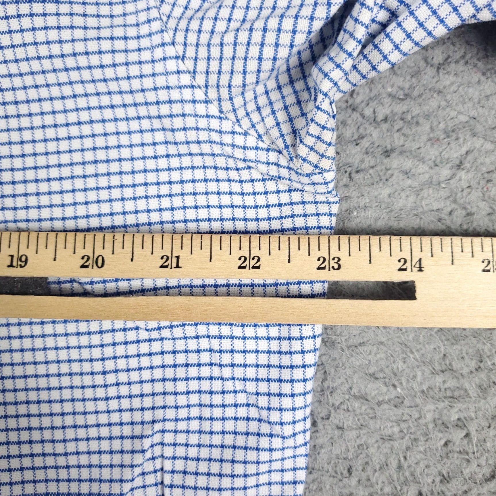 American Eagle Outfitters American Eagle Outfitters Shirt Medium Blue Check Button-Up Long Sleeve Cotton Casual Mens Size US M / EU 48-50 / 2 - 7 Thumbnail