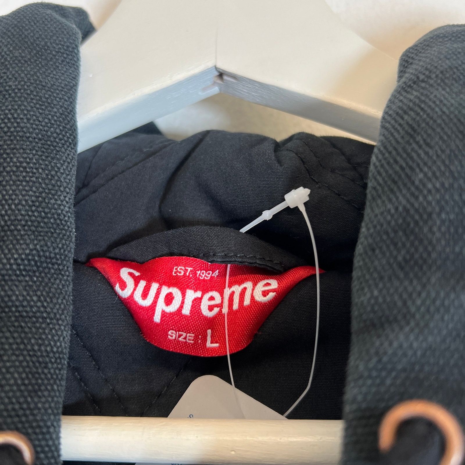 Supreme Supreme FW23 Black Paisley Studded Canvas Work Jacket Size L Size US L / EU 52-54 / 3 - 7 Thumbnail