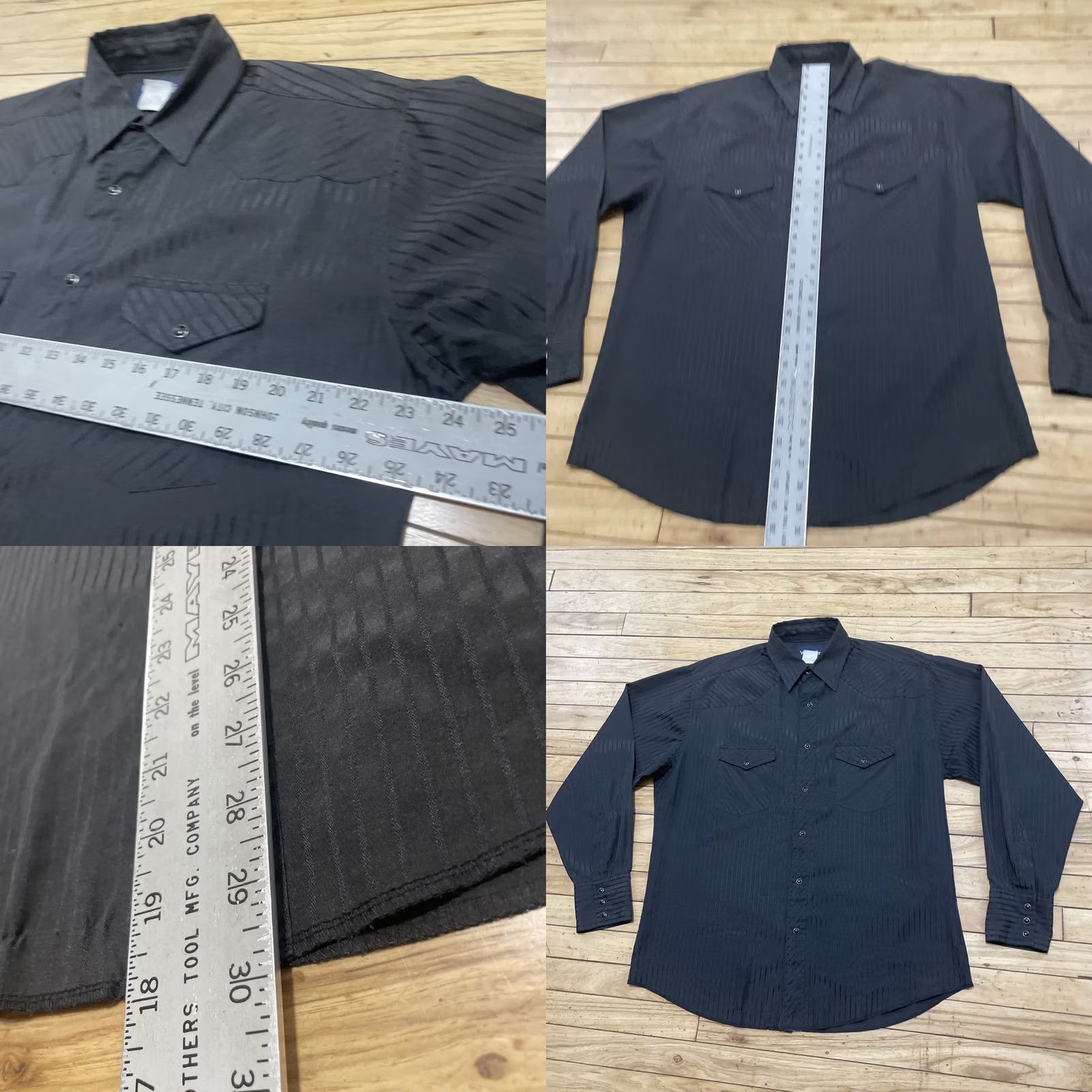 Wrangler Wrangler Pearl Snap Western Shirt Men L Black Cowboy Vintage Large Rockabilly Size US L / EU 52-54 / 3 - 8 Thumbnail