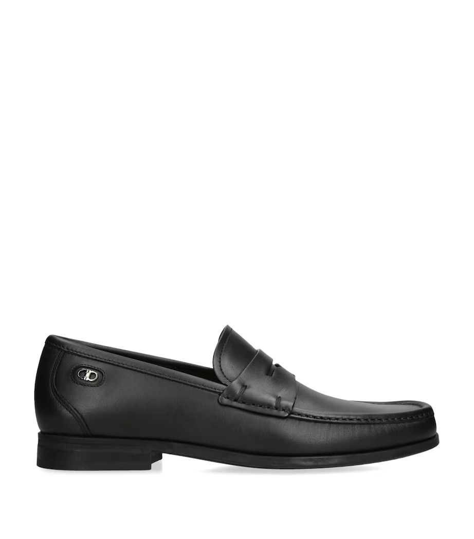 Salvatore Ferragamo os11x0126 Penny Loafers in Black Size US 13 / EU 46 - 1 Thumbnail
