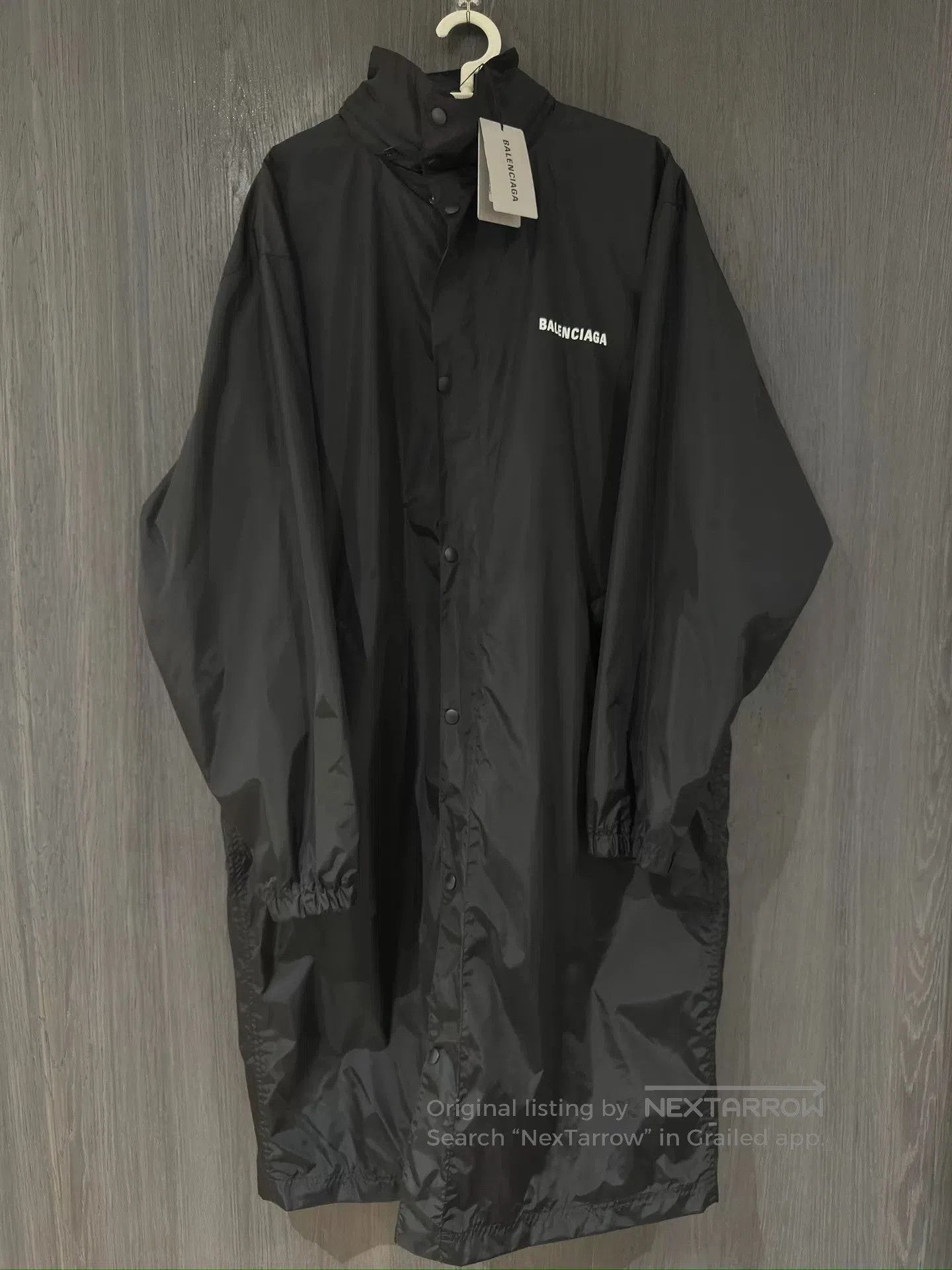 Balenciaga balenciaga black long raincoat with tags. Size US L / EU 52-54 / 3 - 1 Thumbnail