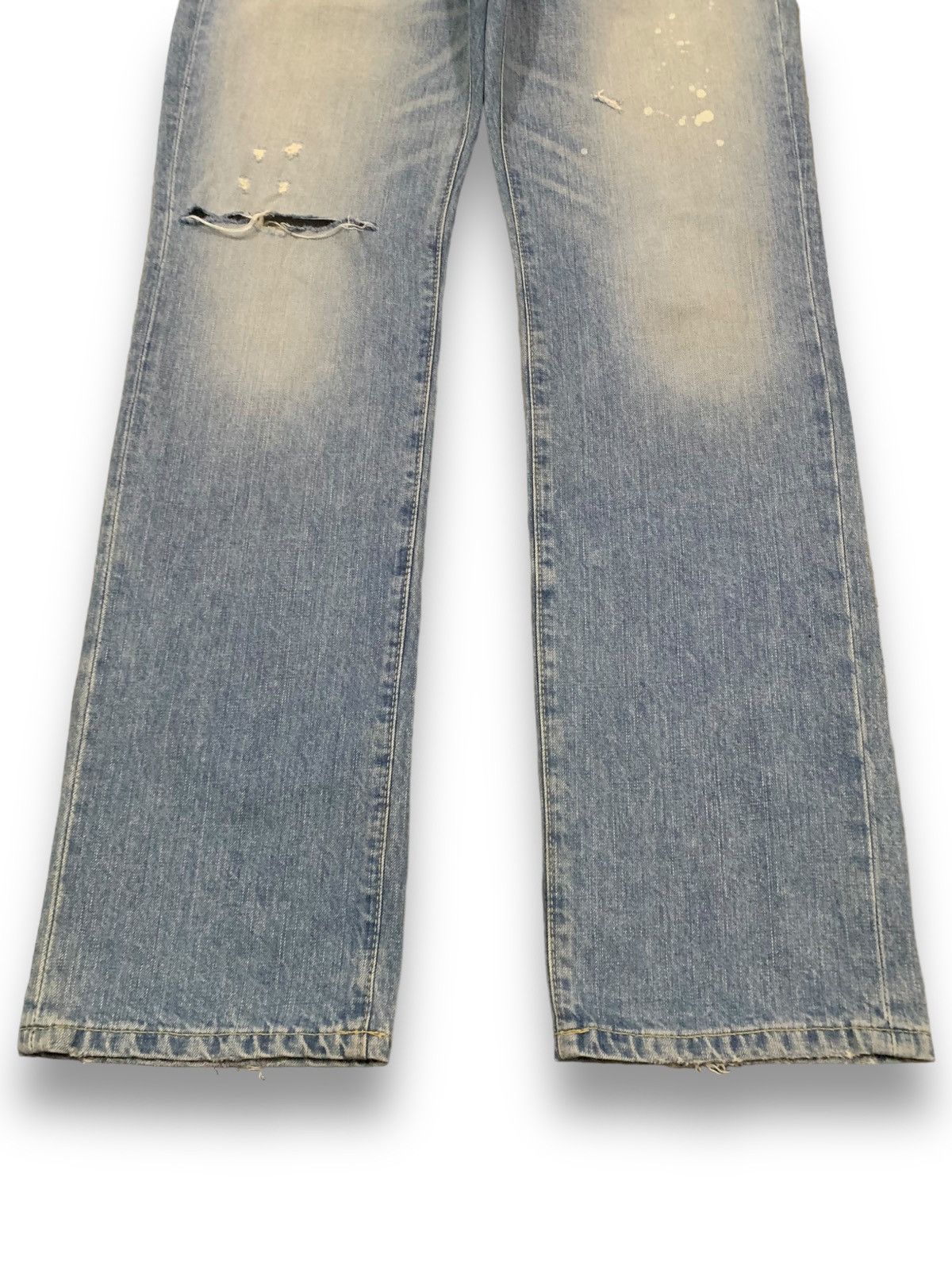 Levi's × Levi's Vintage Clothing × Vintage Vintage 90s Levis Blue Washed Loose Distressed Jeans Size US 32 / EU 48 - 8 Thumbnail