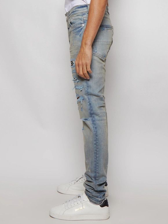 Amiri o1w1db10525 Thrasher Lunar New Year Jeans in Blue Size US 31 - 4 Thumbnail