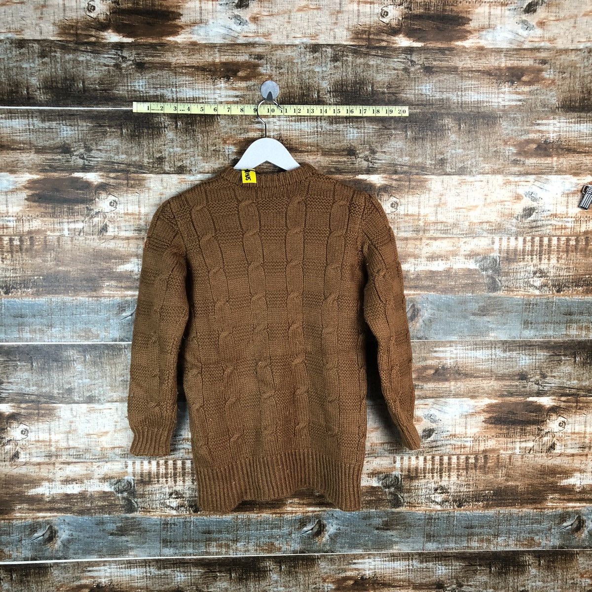 Homespun Knitwear × Japanese Brand Japan vintage Brown cable Knitwear sweatshirt #A1815 Size XS / US 0-2 / IT 36-38 - 9 Thumbnail