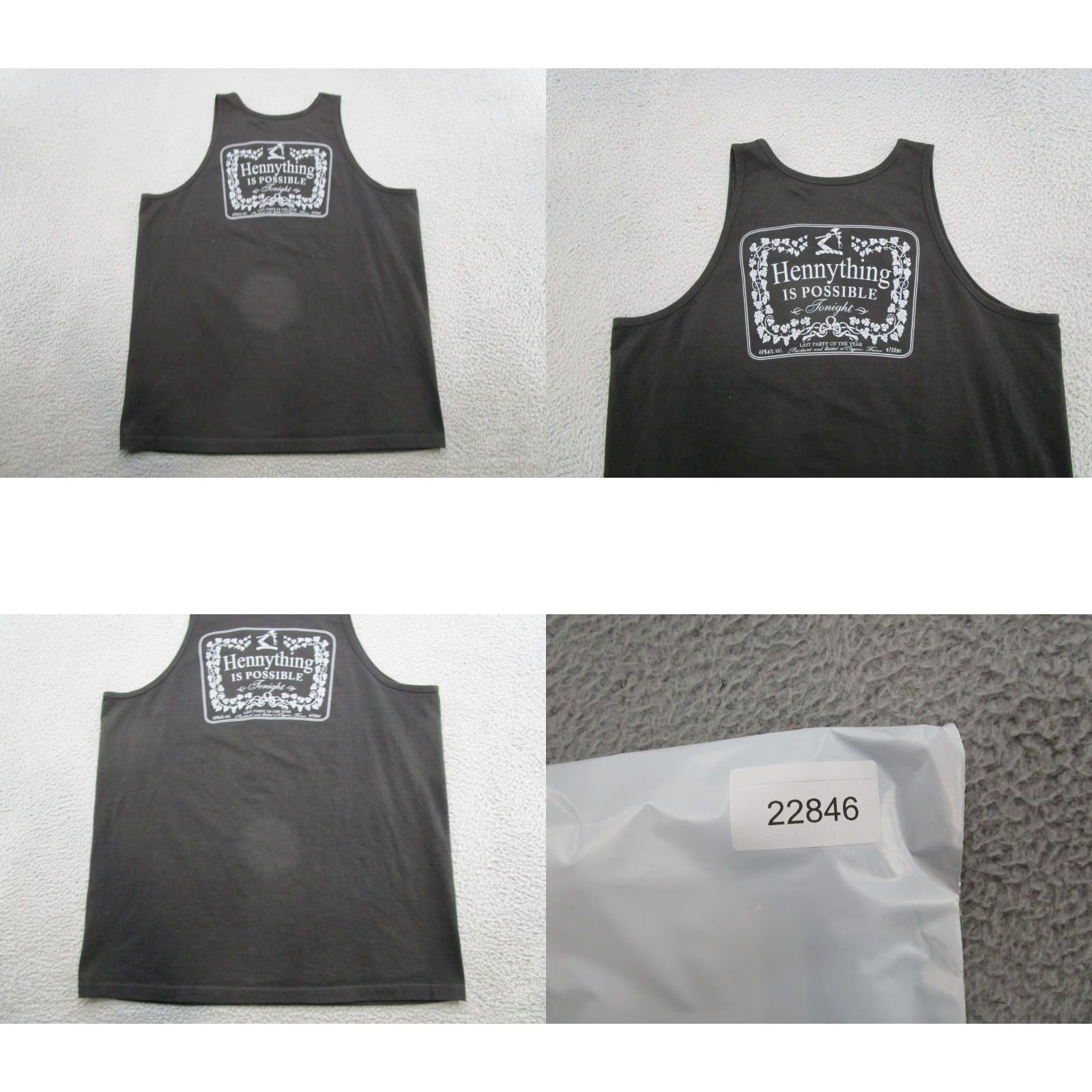 Vintage Y2K Shaka Wear Hennessy Graphic Hennything is Possible Tank Top Mens Size 2XL Size US XXL / EU 58 / 5 - 8 Thumbnail