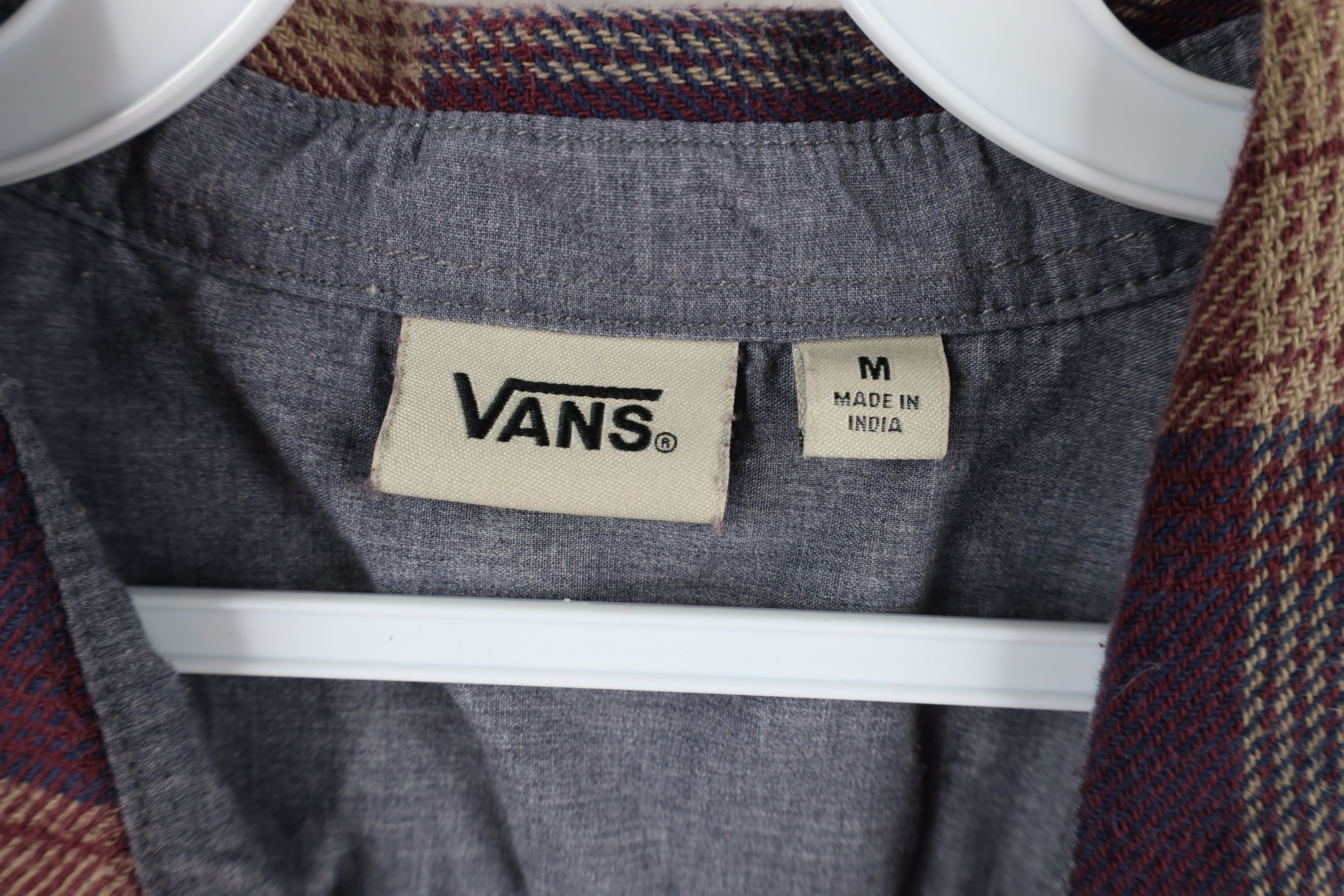 Vans × Vintage Vintage Vans Checkered Plaid Flannel Collared Button Shirt Size US M / EU 48-50 / 2 - 8 Thumbnail