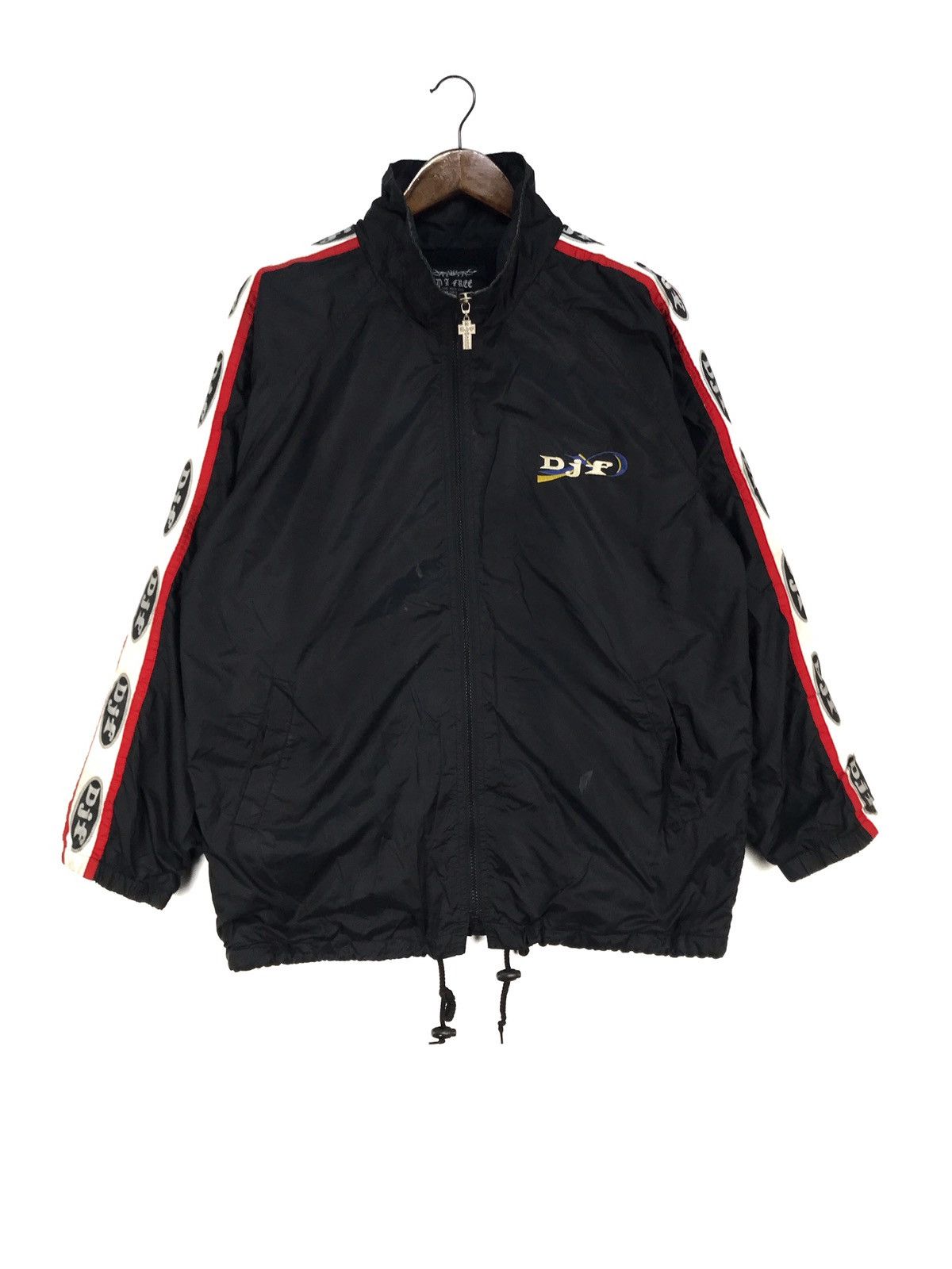 Designer × Japanese Brand × Vintage 💥RARE💥DJ FREE EMBROIDERY LOGO HOODIE JACKET Size US M / EU 48-50 / 2 - 3 Thumbnail