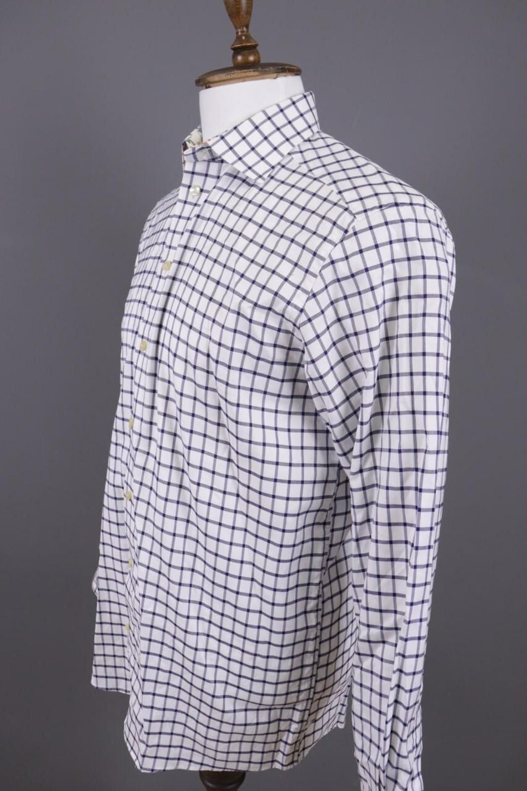 Eton Eton Contemporary Fit White Check Shirt Size 42 / 16 Size US M / EU 48-50 / 2 - 5 Thumbnail