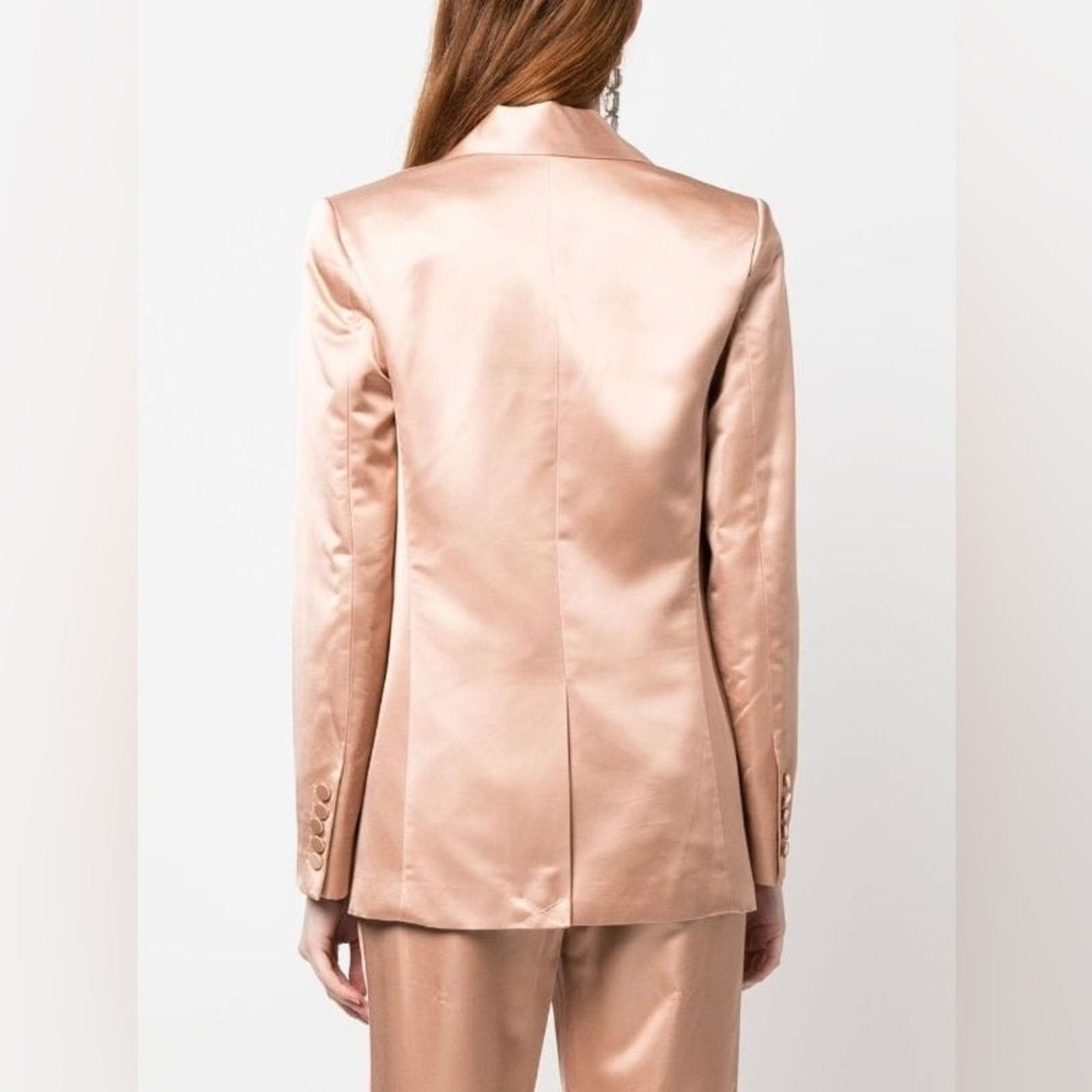 A.L.C. A.L.C. single-breasted satin blazer SZ.10 NWOT Champagne Size L / US 10 / IT 46 - 5 Thumbnail