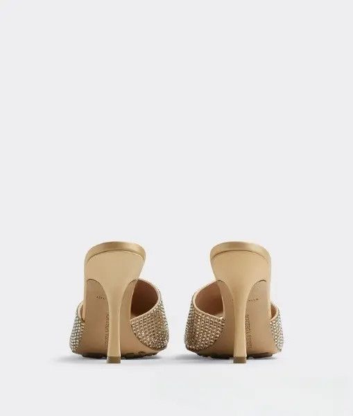 Bottega Veneta o1bcso1str0225 Stretch Crystal-Embellished Sandals Size US 10.5 / IT 40.5 - 3 Thumbnail