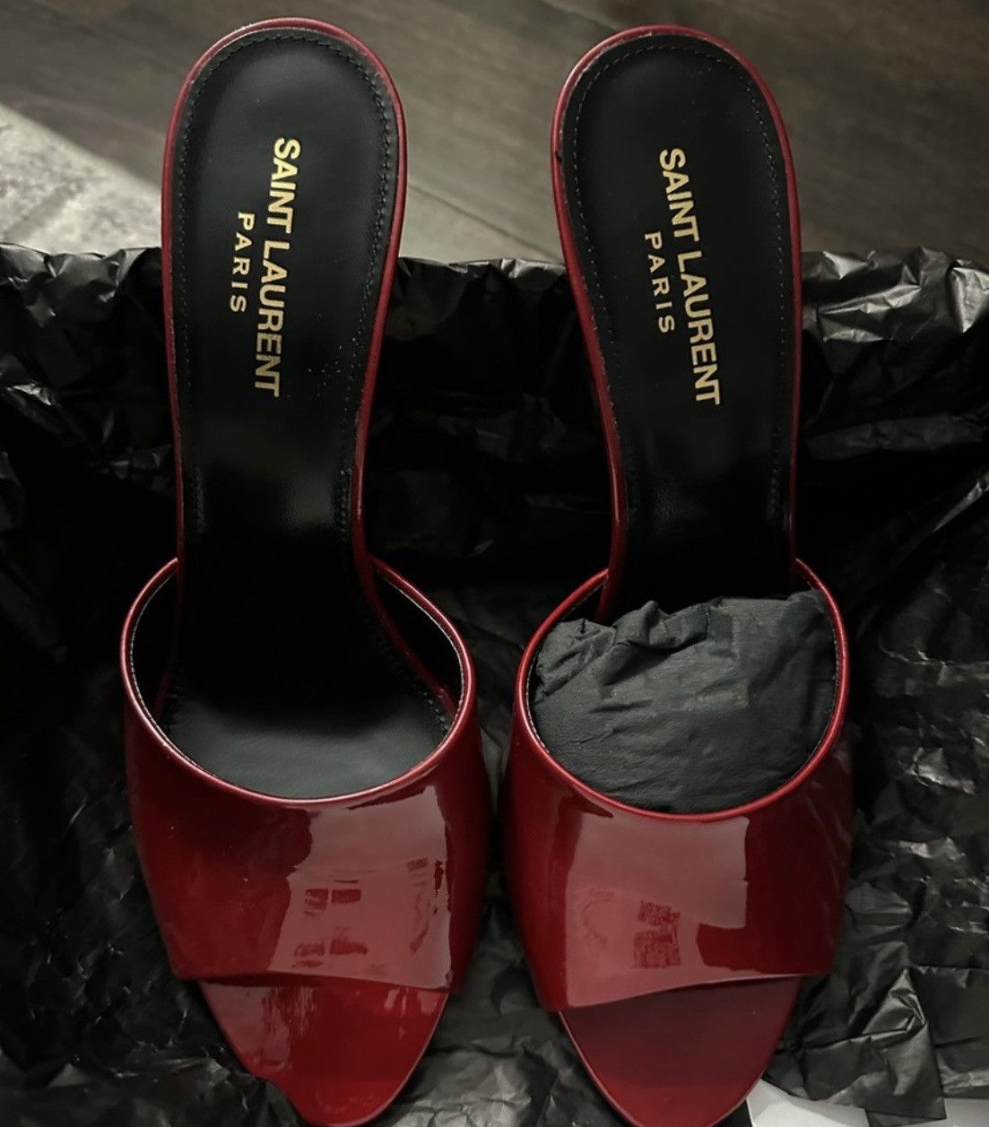 Yves Saint Laurent Saint Laurent Red Mules Size US 10 / IT 40 - 3 Thumbnail