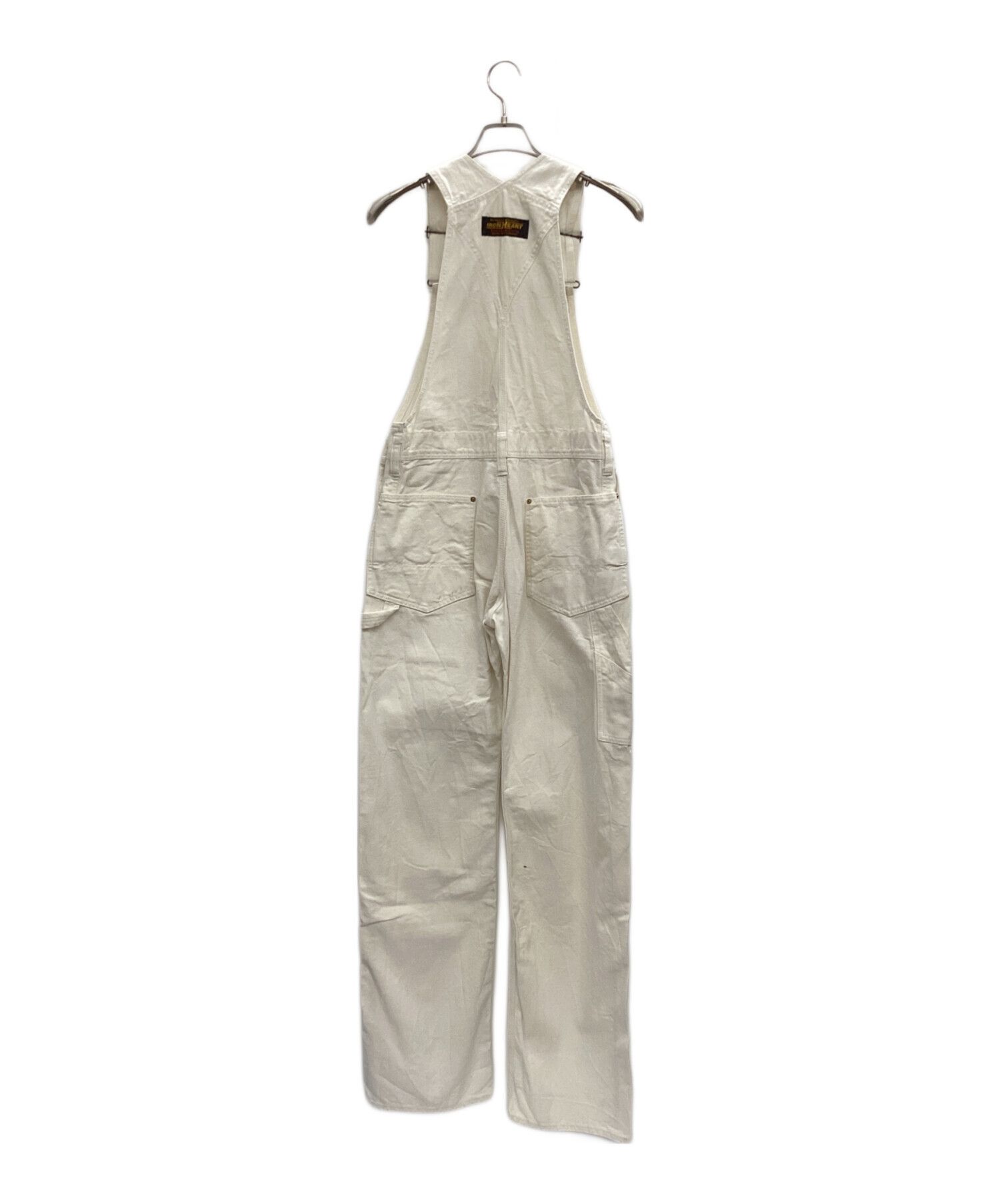 Iron Heart IRON HEART Plain Overalls White Cotton W30 Size US 34 / EU 50 - 2 Thumbnail