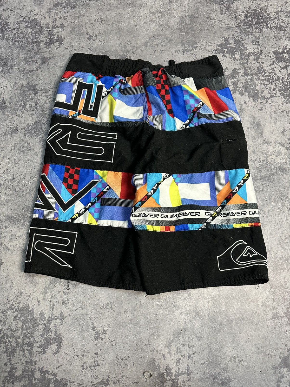 Quiksilver Vintage Y2K QuikSilver Big Spell Out Logo Board Shorts 32 Size US 32 / EU 48 - 5 Thumbnail