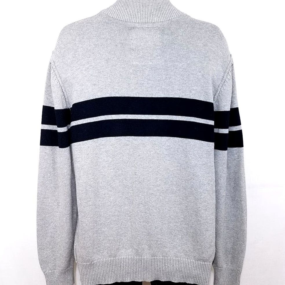 Nautica VINTAGE Nautica Sweater Mens XL Gray Mock Neck 1/4 Zip 90s Jeans Company Shirt Size US XL / EU 56 / 4 - 4 Thumbnail