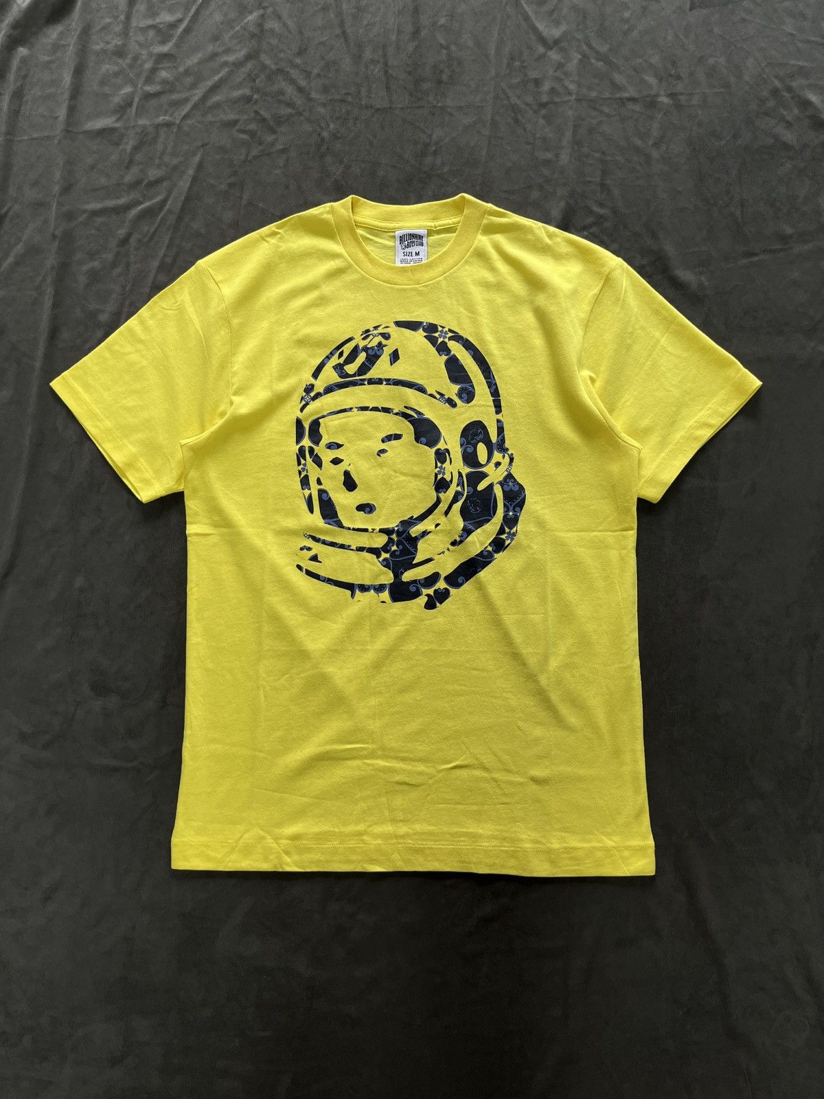 Rare Billionaire Boys Club BBC Helmet Logo Yellow T-Shirt M